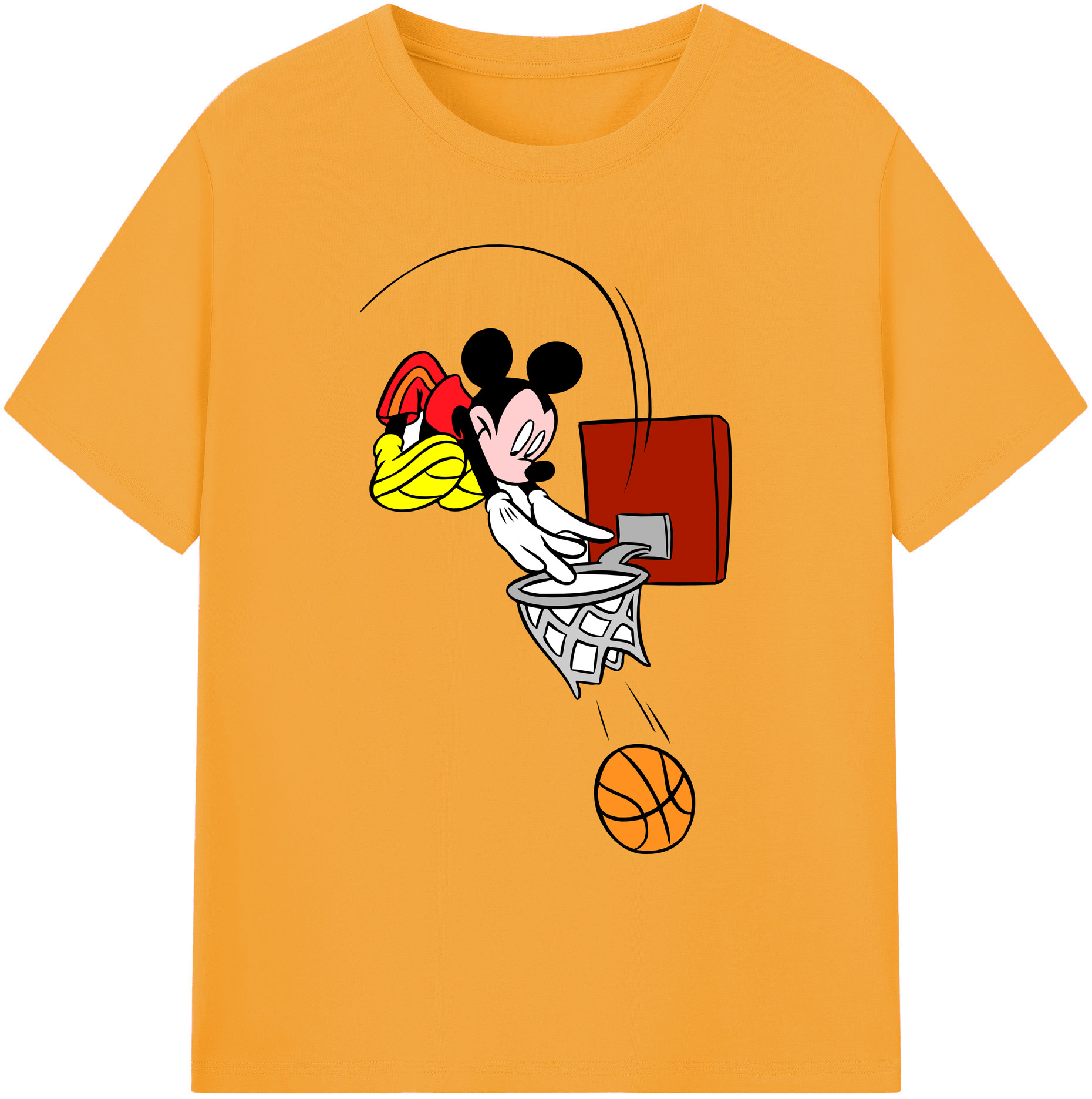 ミッキーマウス Mickey Mouse 綿100％ メンズ半袖Tシャツ｜肌触りやわらか＆通気性