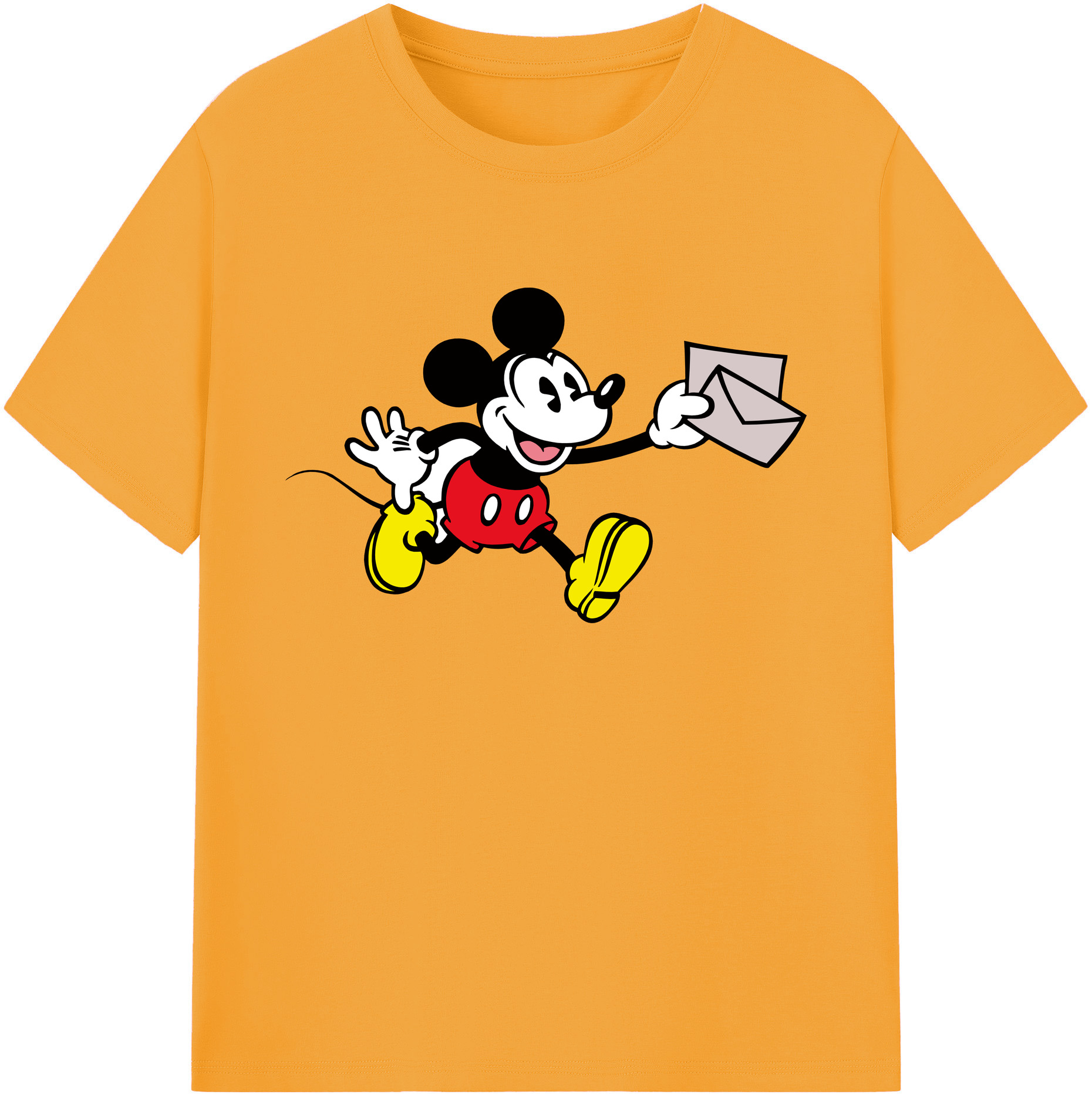 ミッキーマウス Mickey Mouse 綿100％ メンズ半袖Tシャツ｜肌触りやわらか＆通気性