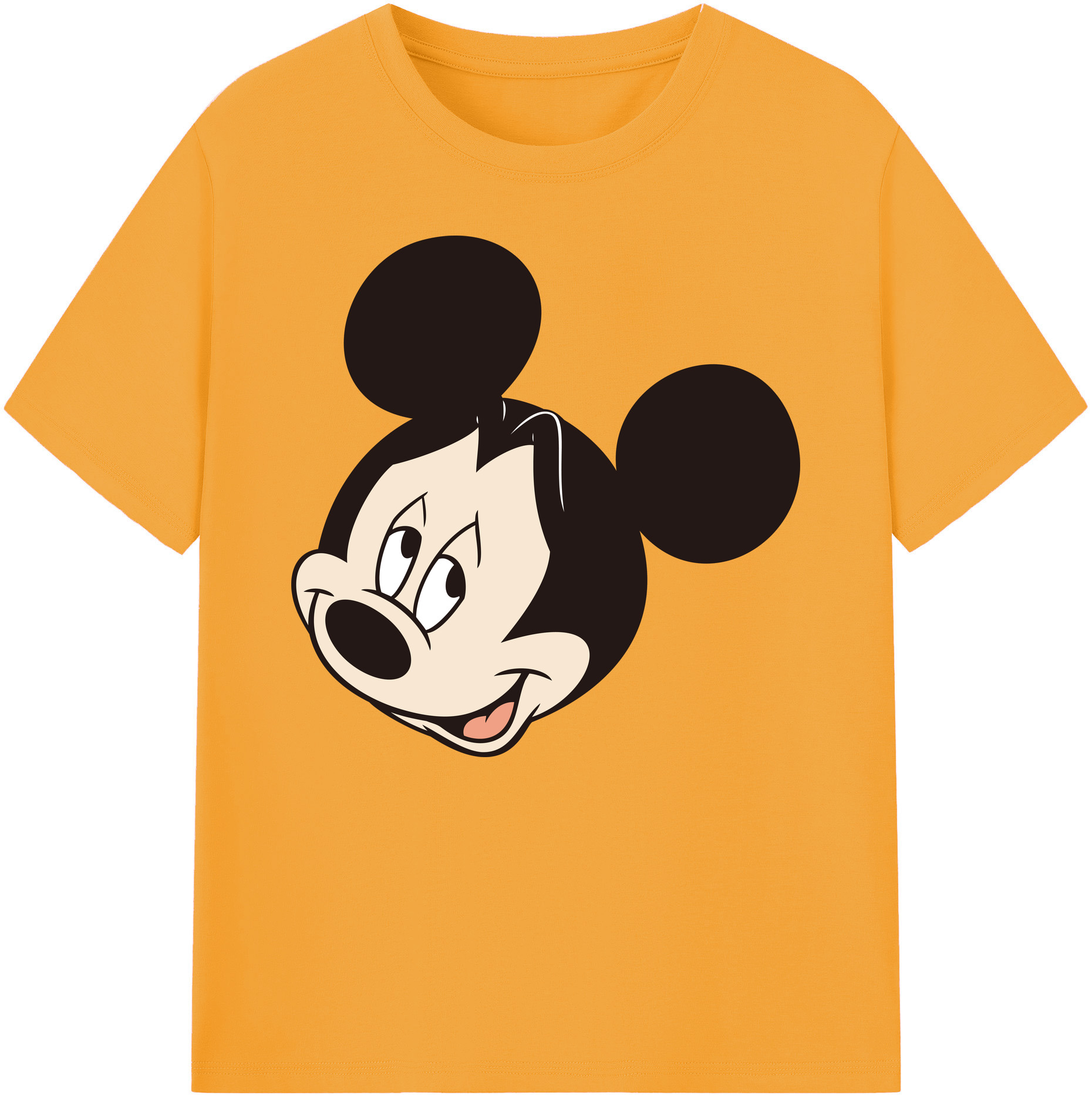 ミッキーマウス Mickey Mouse 綿100％ メンズ半袖Tシャツ｜肌触りやわらか＆通気性