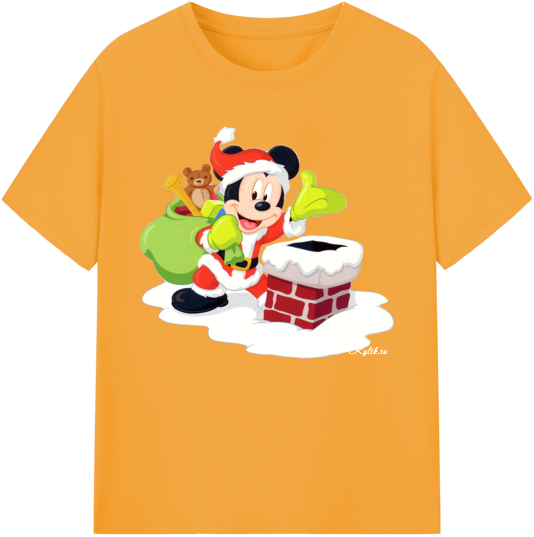 ミッキーマウス Mickey Mouse 綿100％ メンズ半袖Tシャツ｜肌触りやわらか＆通気性