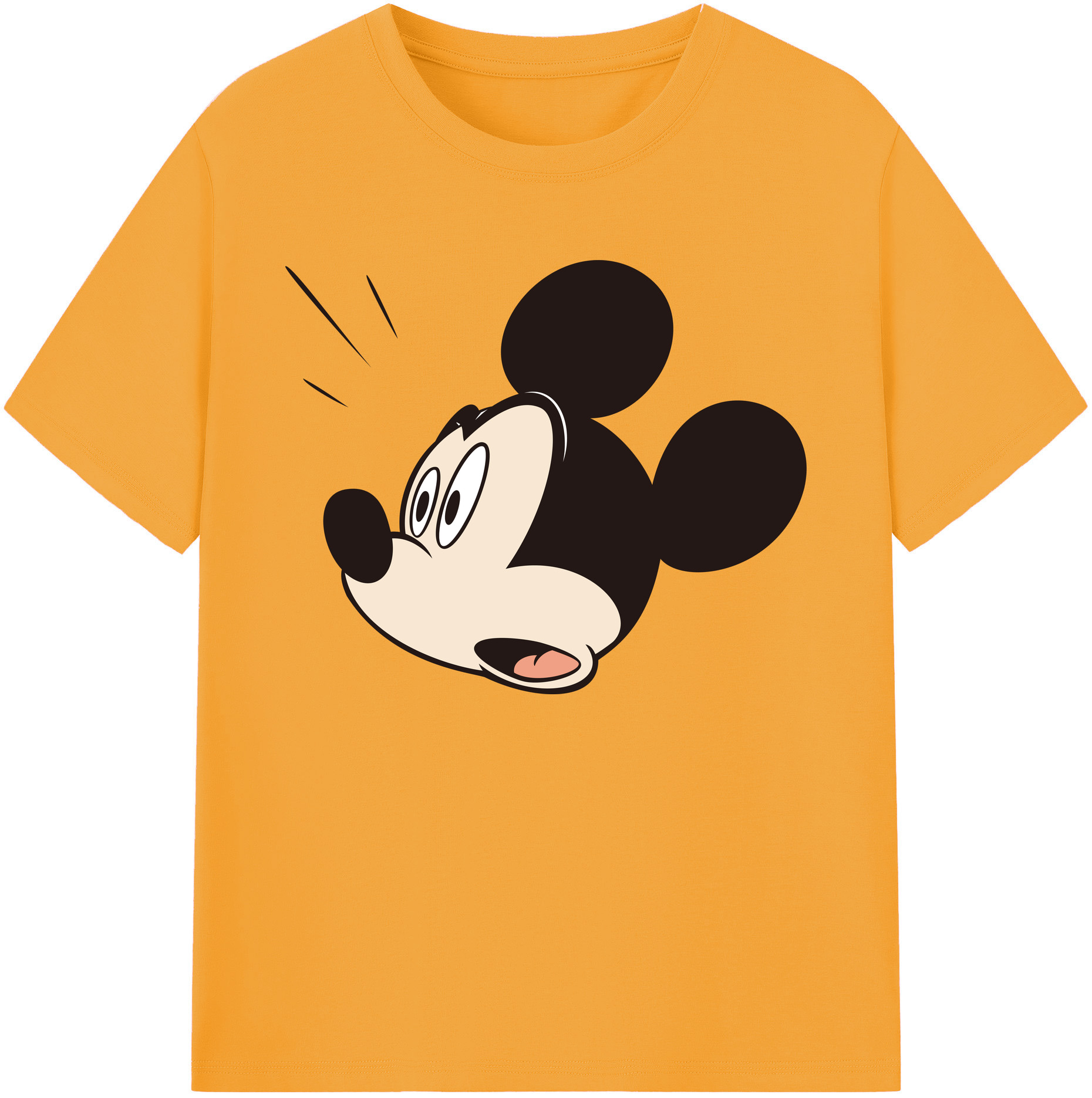 ミッキーマウス Mickey Mouse 綿100％ メンズ半袖Tシャツ｜肌触りやわらか＆通気性