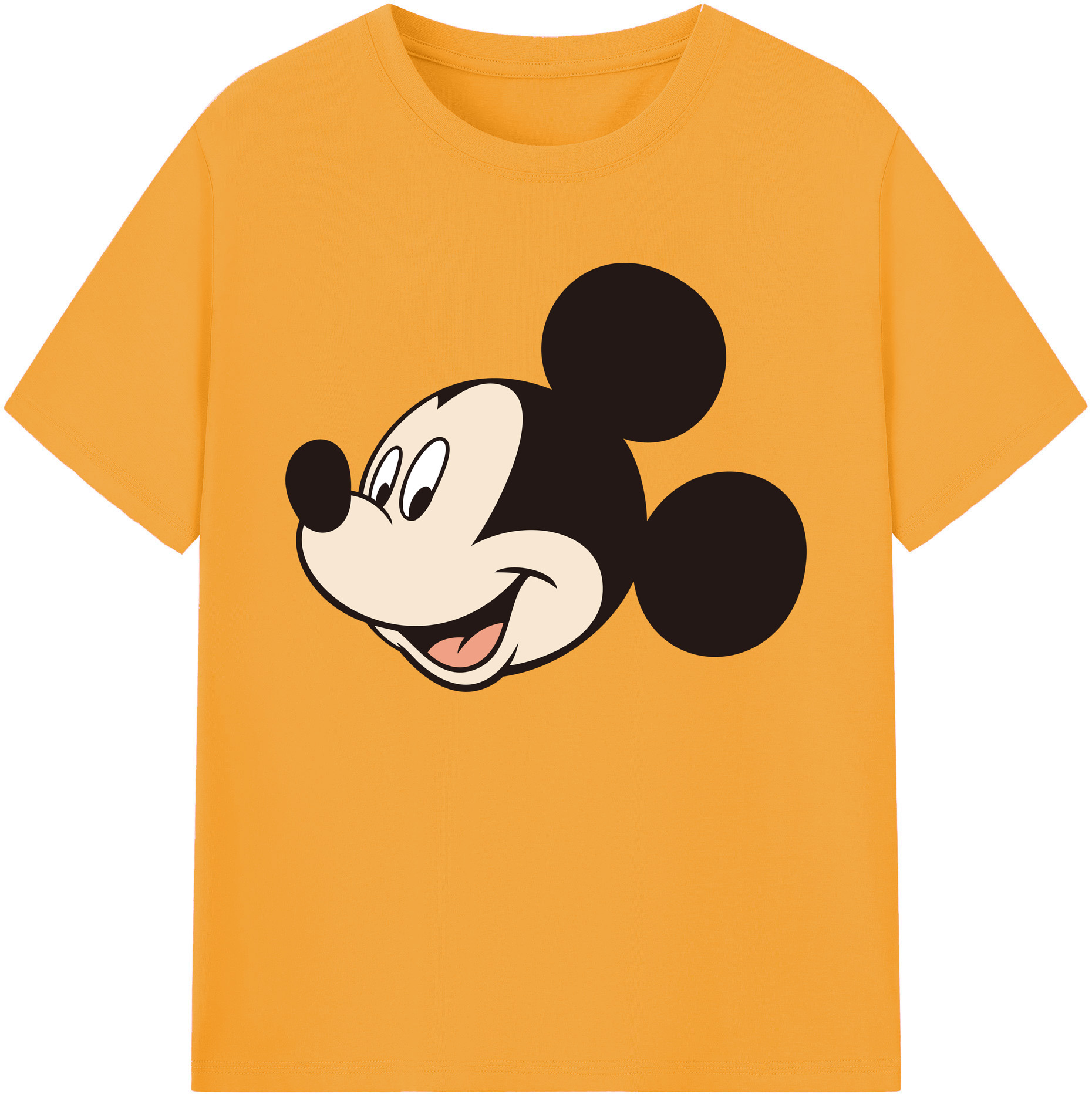 ミッキーマウス Mickey Mouse 綿100％ メンズ半袖Tシャツ｜肌触りやわらか＆通気性
