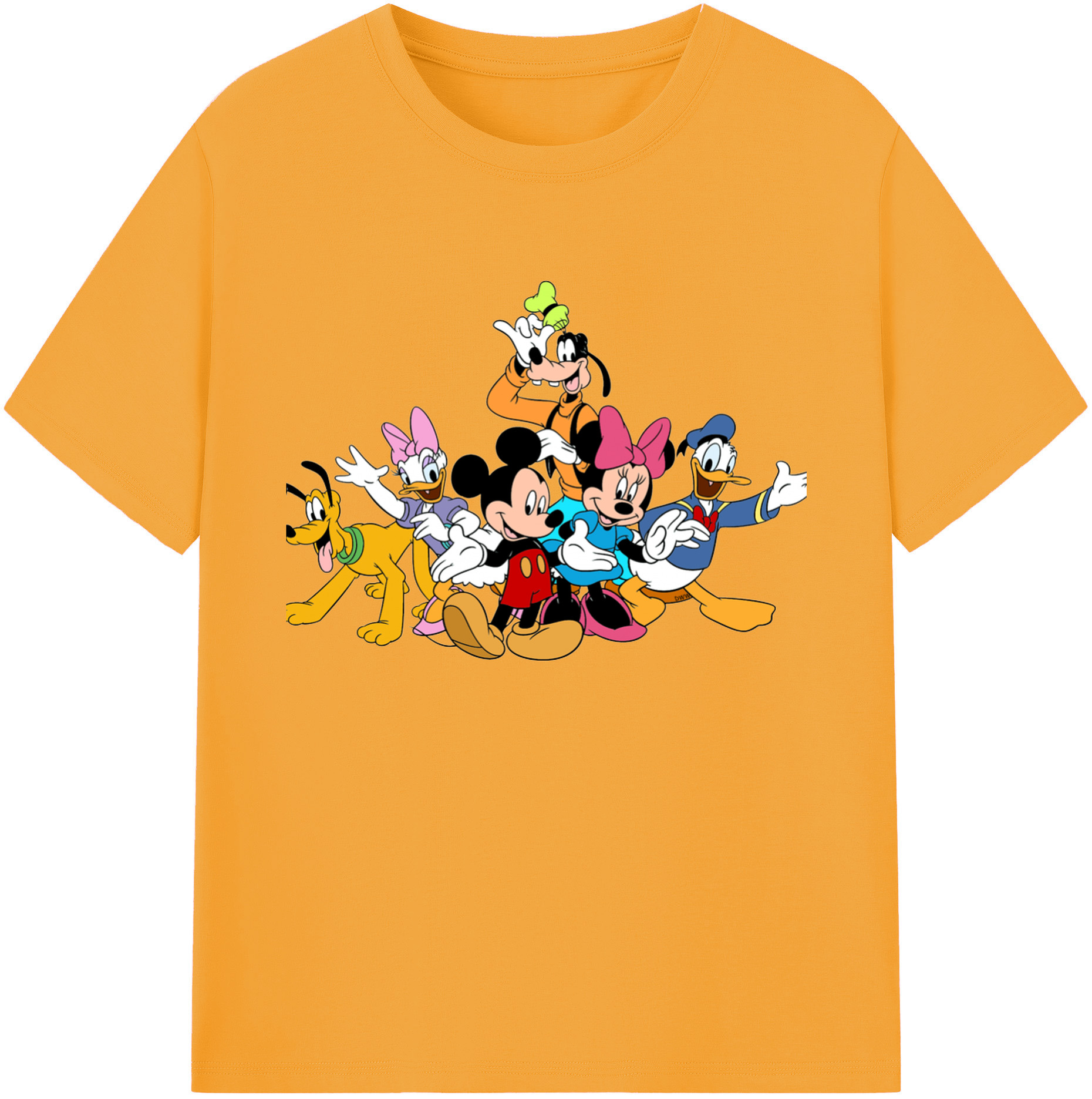 ミッキーマウス Mickey Mouse 綿100％ メンズ半袖Tシャツ｜肌触りやわらか＆通気性