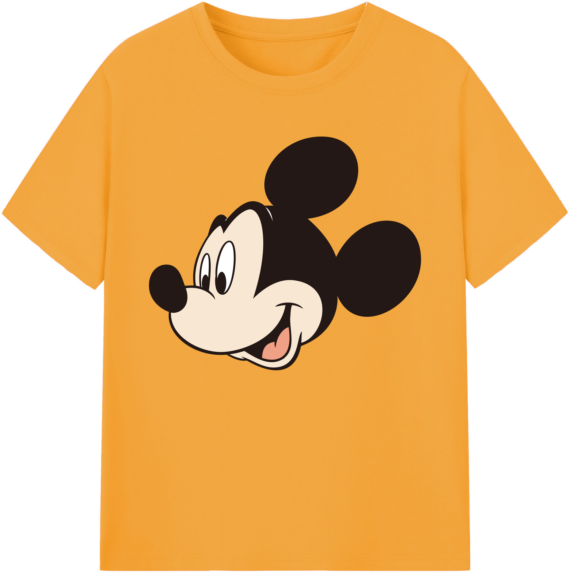 ミッキーマウス Mickey Mouse 綿100％ メンズ半袖Tシャツ｜肌触りやわらか＆通気性