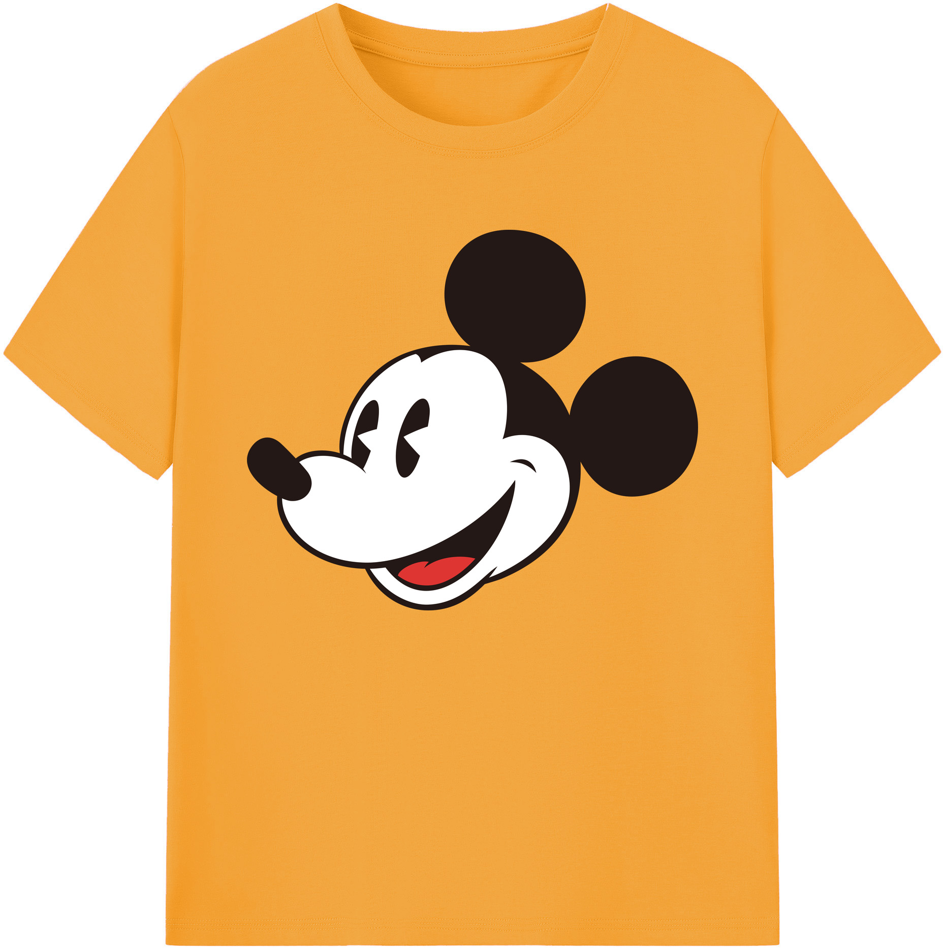 ミッキーマウス Mickey Mouse 綿100％ メンズ半袖Tシャツ｜肌触りやわらか＆通気性