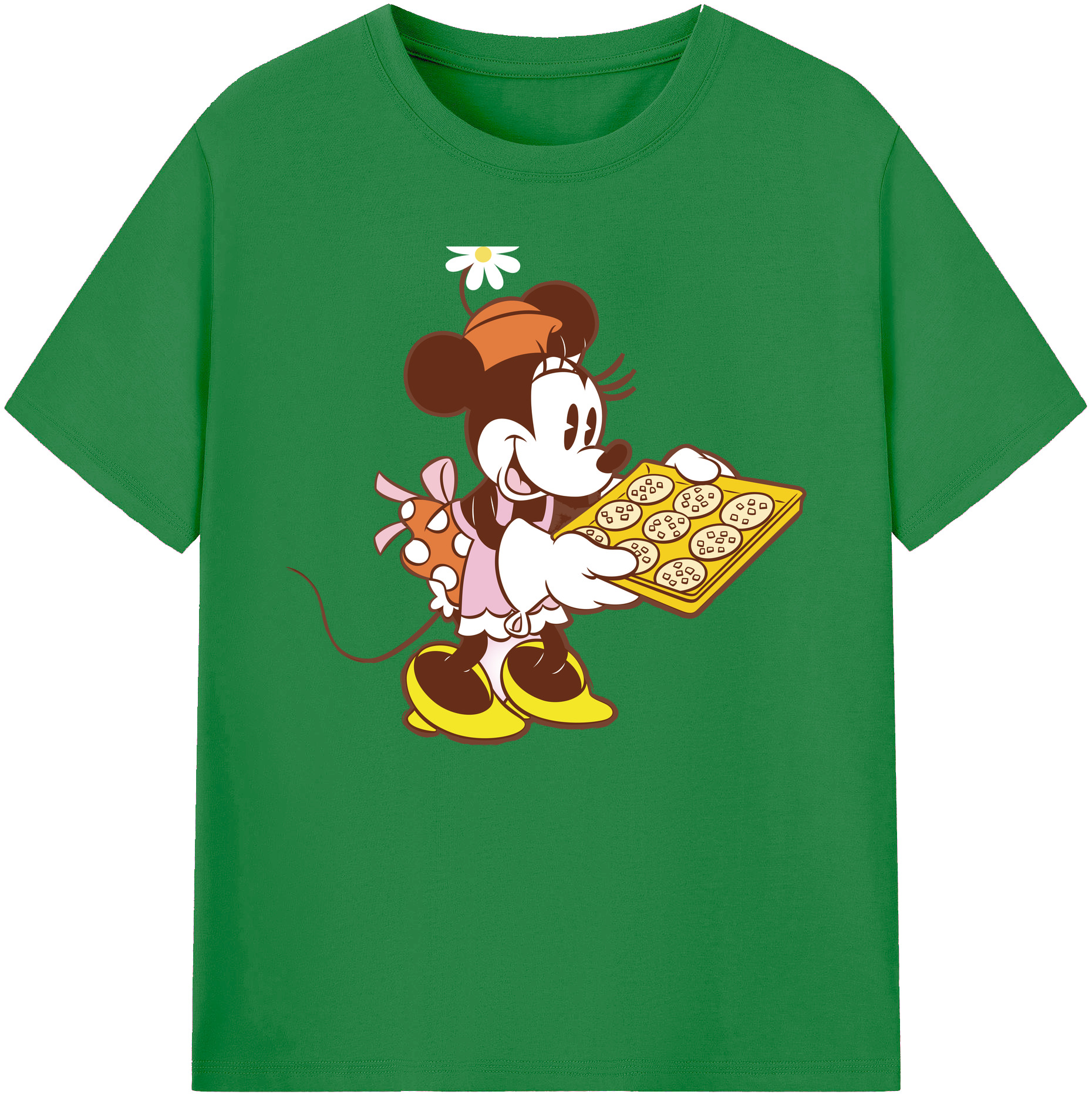 ミッキーマウス Mickey Mouse 綿100％ メンズ半袖Tシャツ｜肌触りやわらか＆通気性