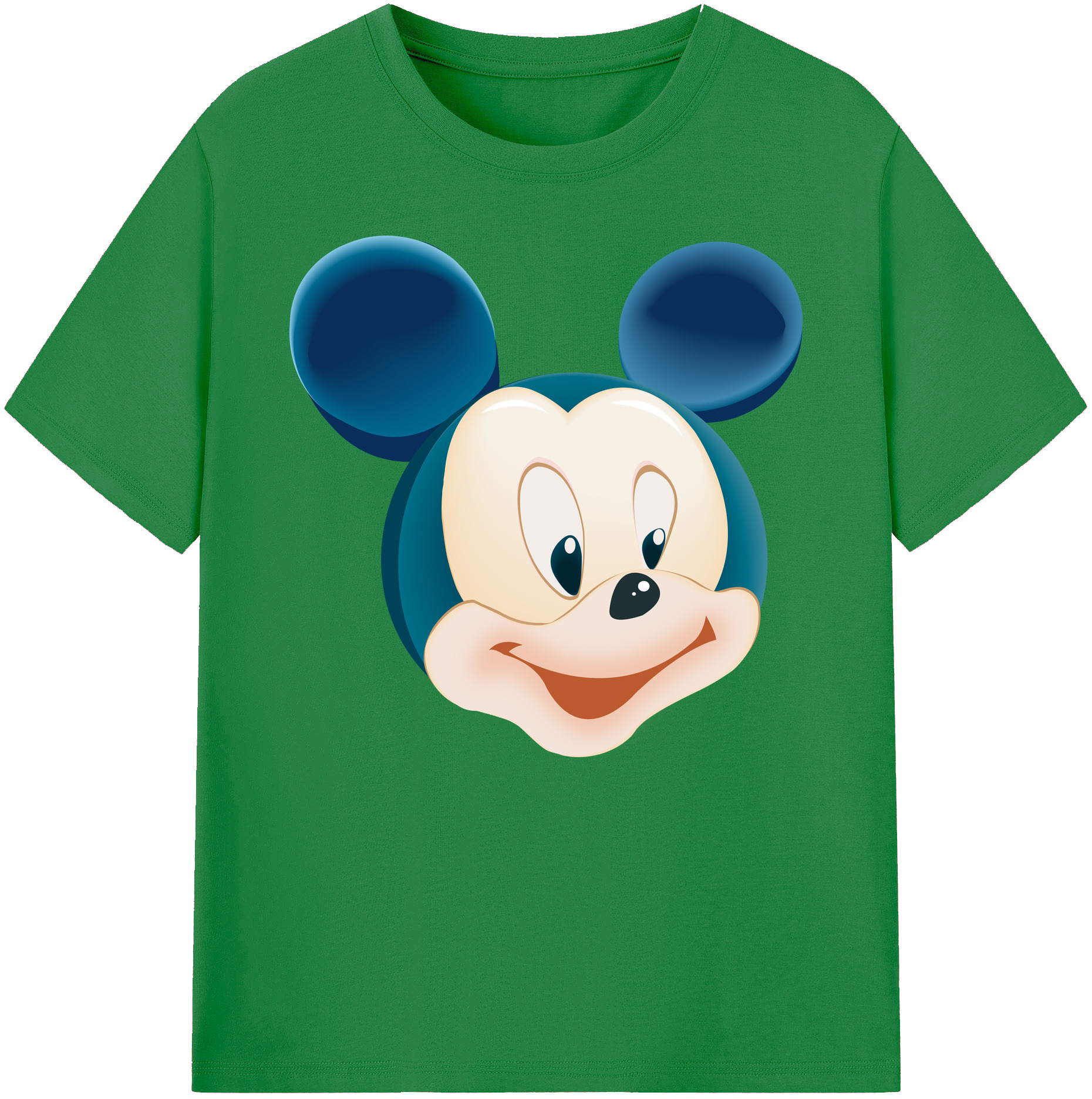 ミッキーマウス Mickey Mouse 綿100％ メンズ半袖Tシャツ｜肌触りやわらか＆通気性