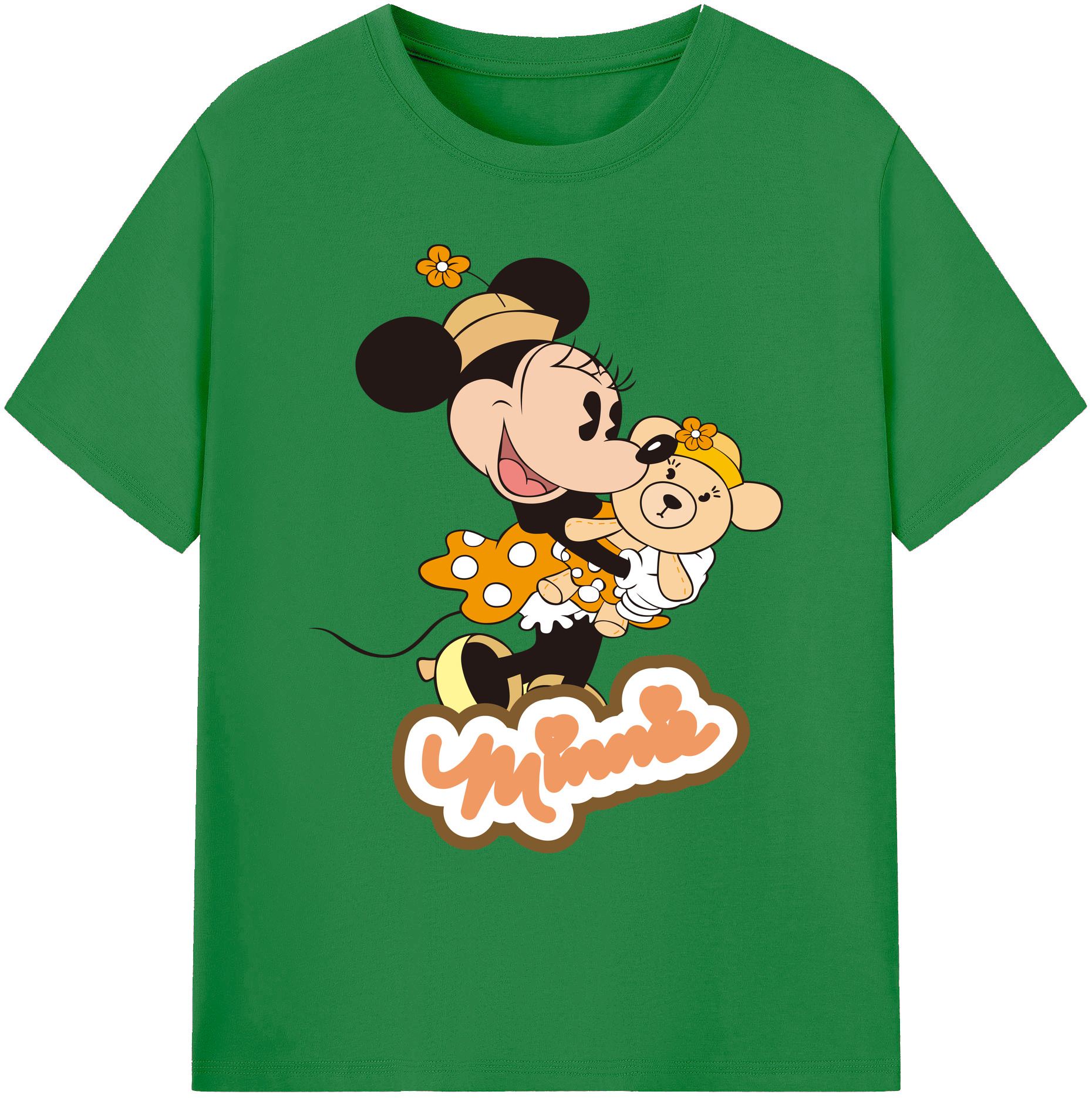ミッキーマウス Mickey Mouse 綿100％ メンズ半袖Tシャツ｜肌触りやわらか＆通気性