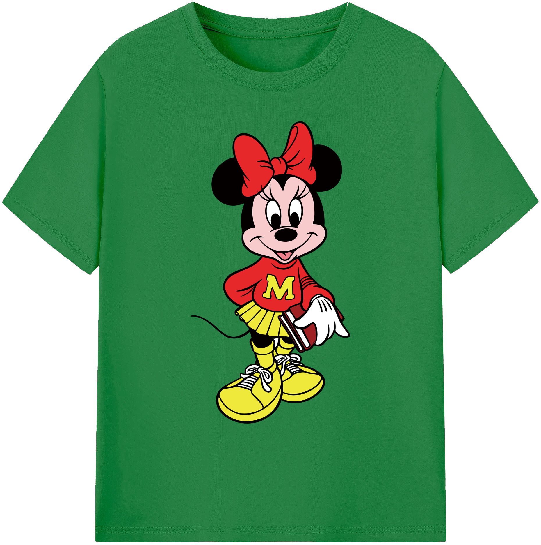 ミッキーマウス Mickey Mouse 綿100％ メンズ半袖Tシャツ｜肌触りやわらか＆通気性