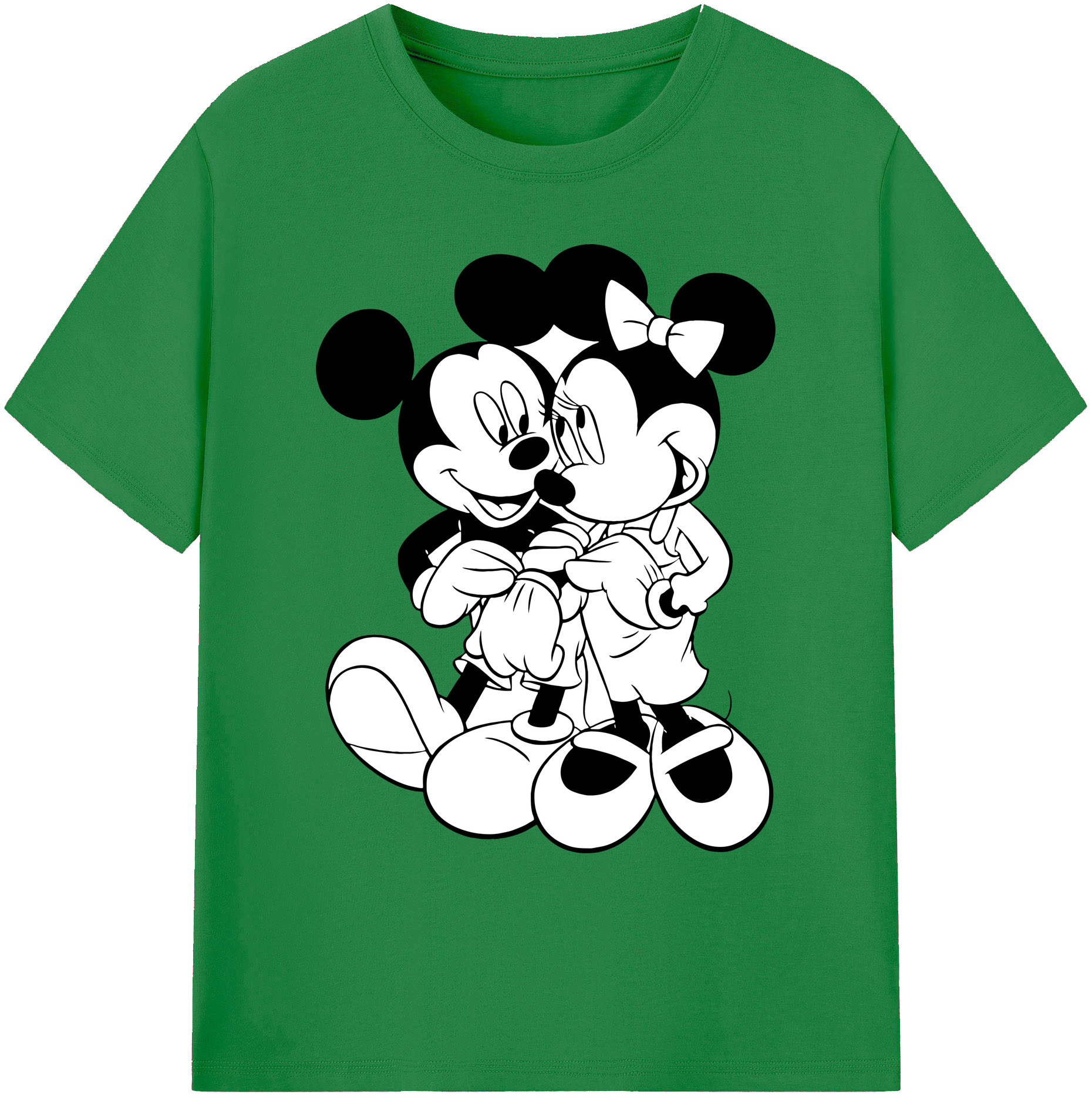 ミッキーマウス Mickey Mouse 綿100％ メンズ半袖Tシャツ｜肌触りやわらか＆通気性