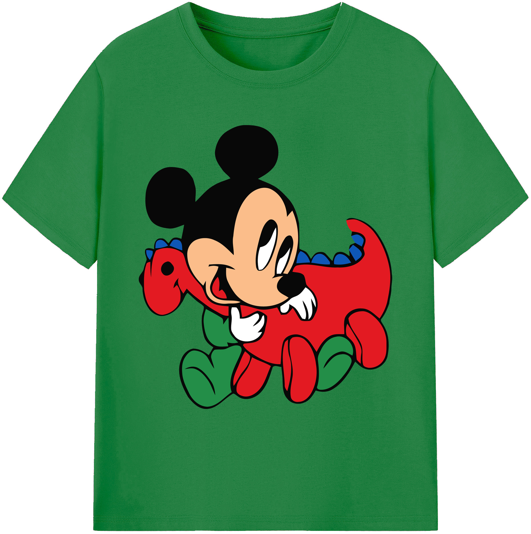 ミッキーマウス Mickey Mouse 綿100％ メンズ半袖Tシャツ｜肌触りやわらか＆通気性