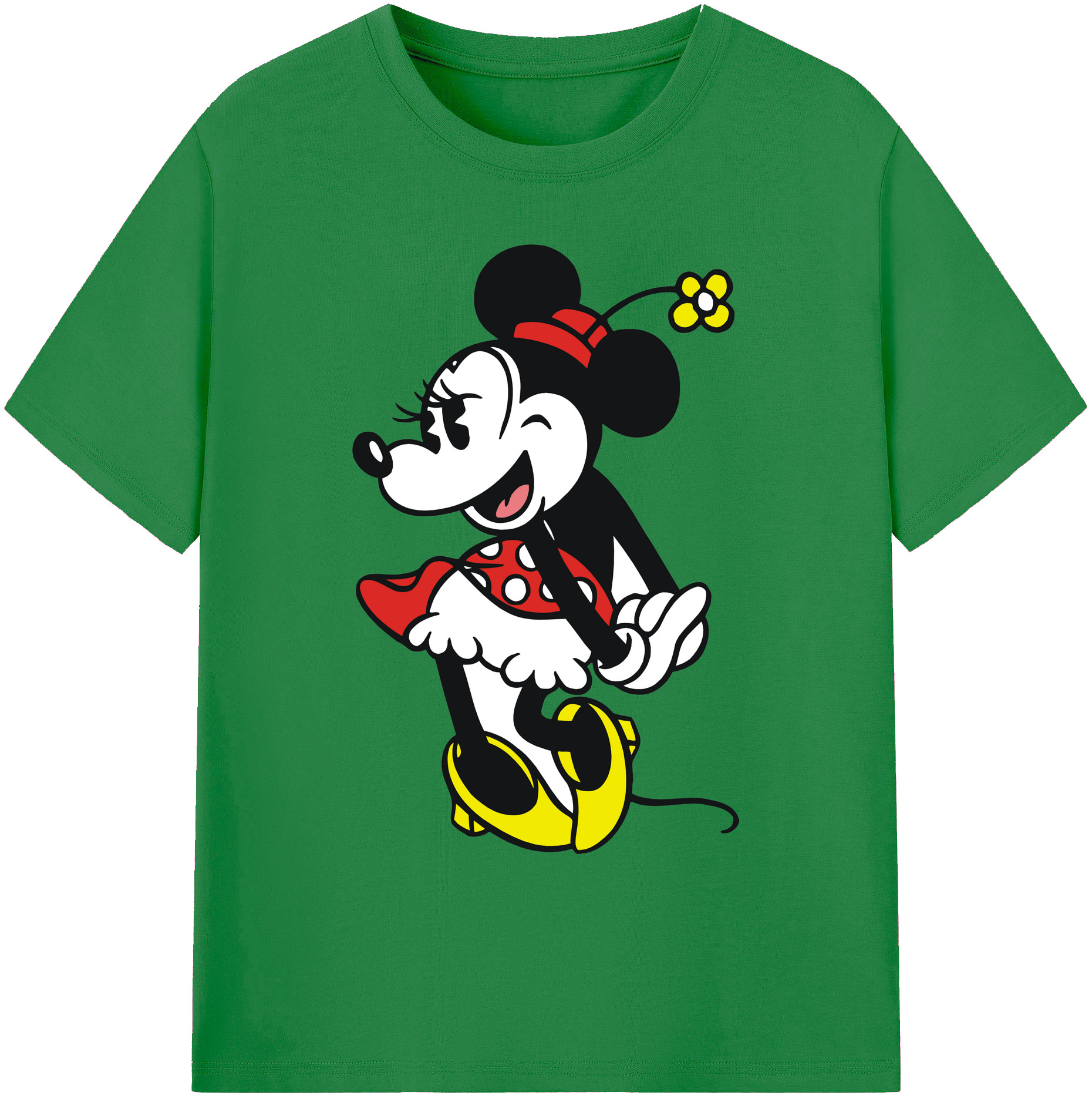 ミッキーマウス Mickey Mouse 綿100％ メンズ半袖Tシャツ｜肌触りやわらか＆通気性