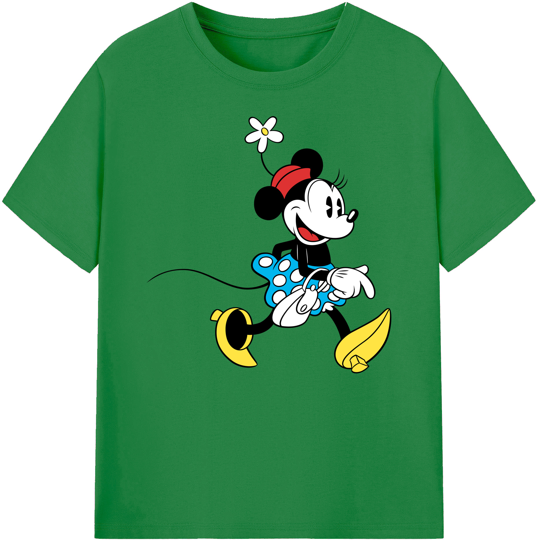 ミッキーマウス Mickey Mouse 綿100％ メンズ半袖Tシャツ｜肌触りやわらか＆通気性
