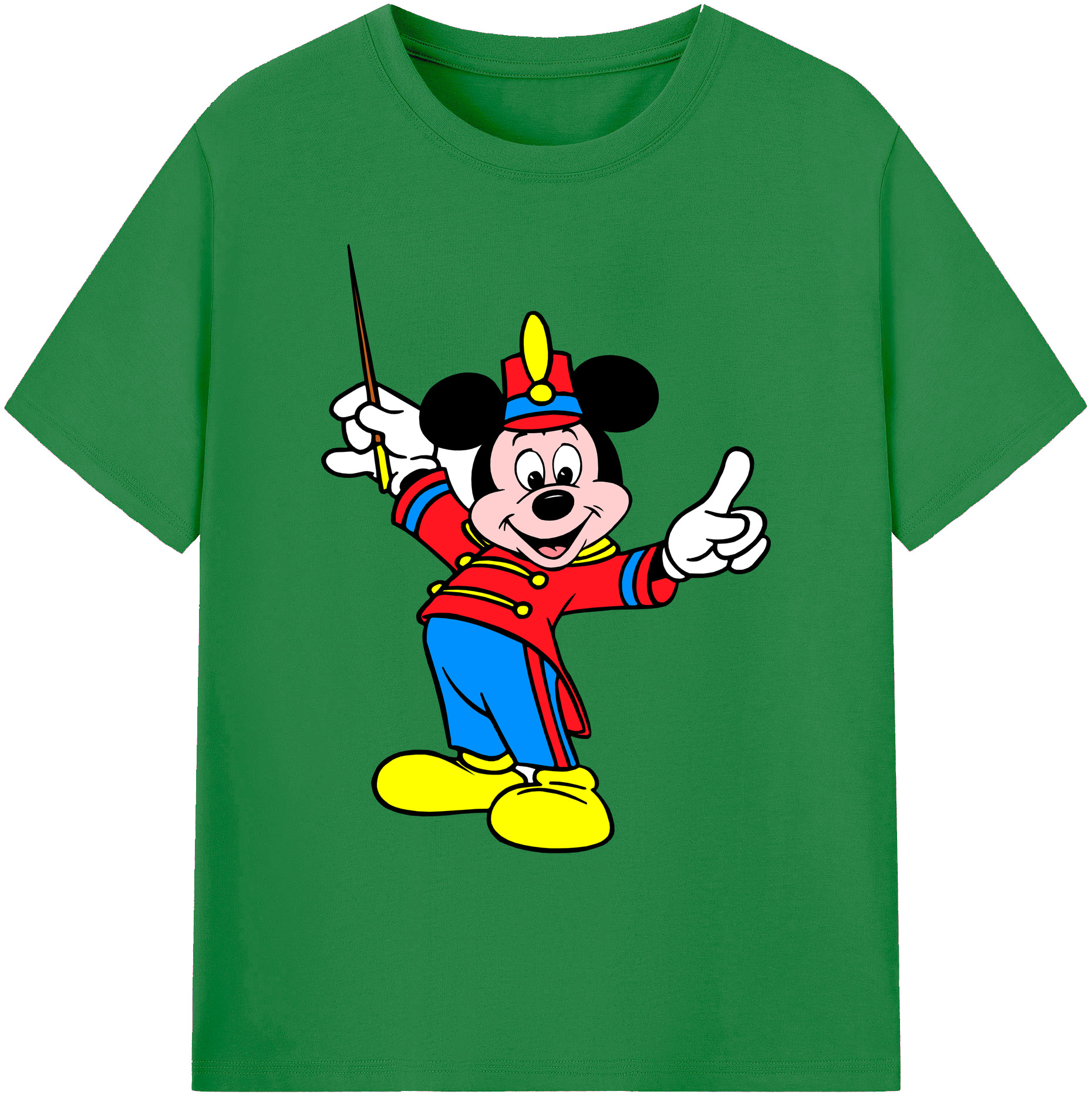 ミッキーマウス Mickey Mouse 綿100％ メンズ半袖Tシャツ｜肌触りやわらか＆通気性