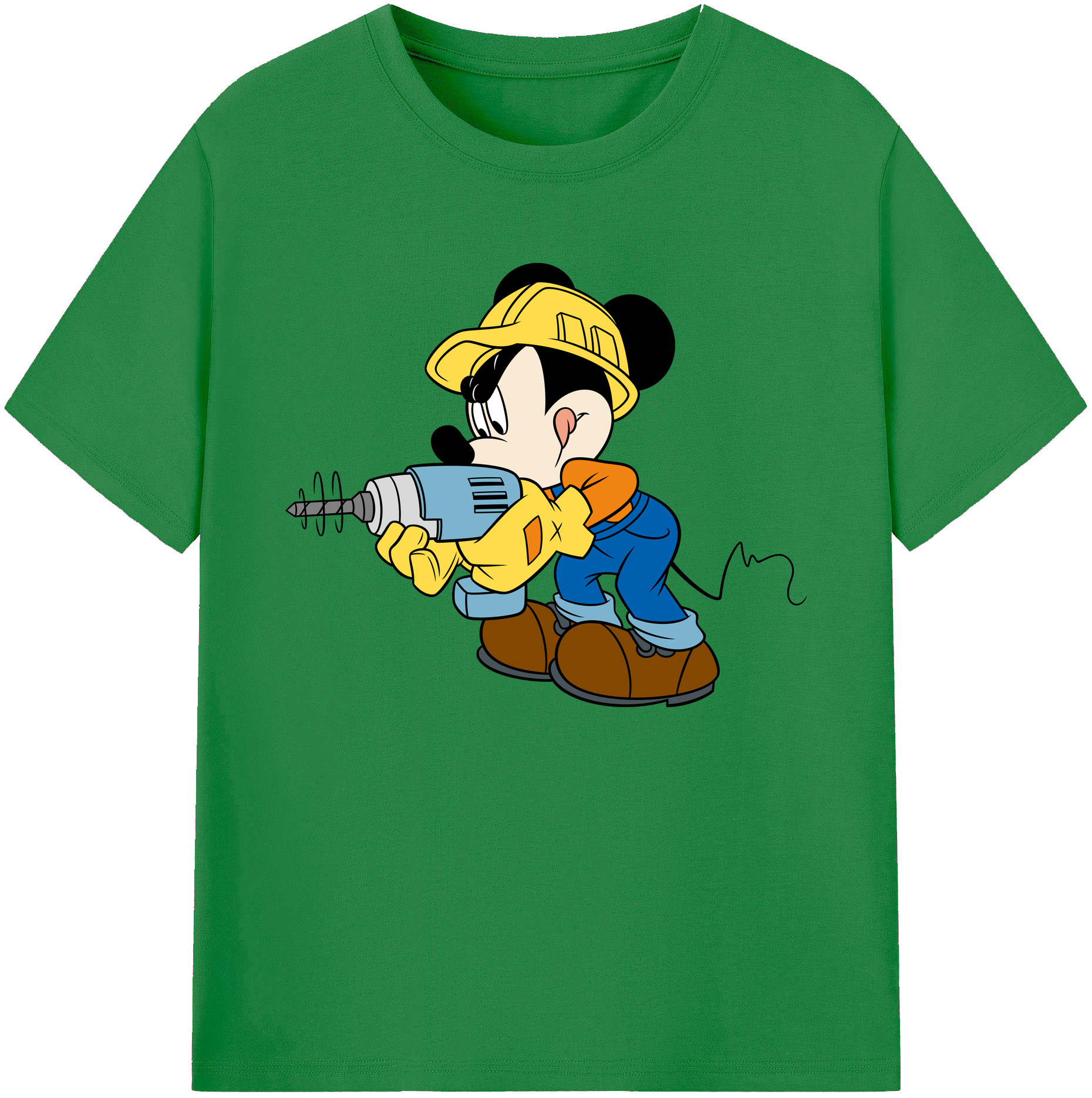 ミッキーマウス Mickey Mouse 綿100％ メンズ半袖Tシャツ｜肌触りやわらか＆通気性