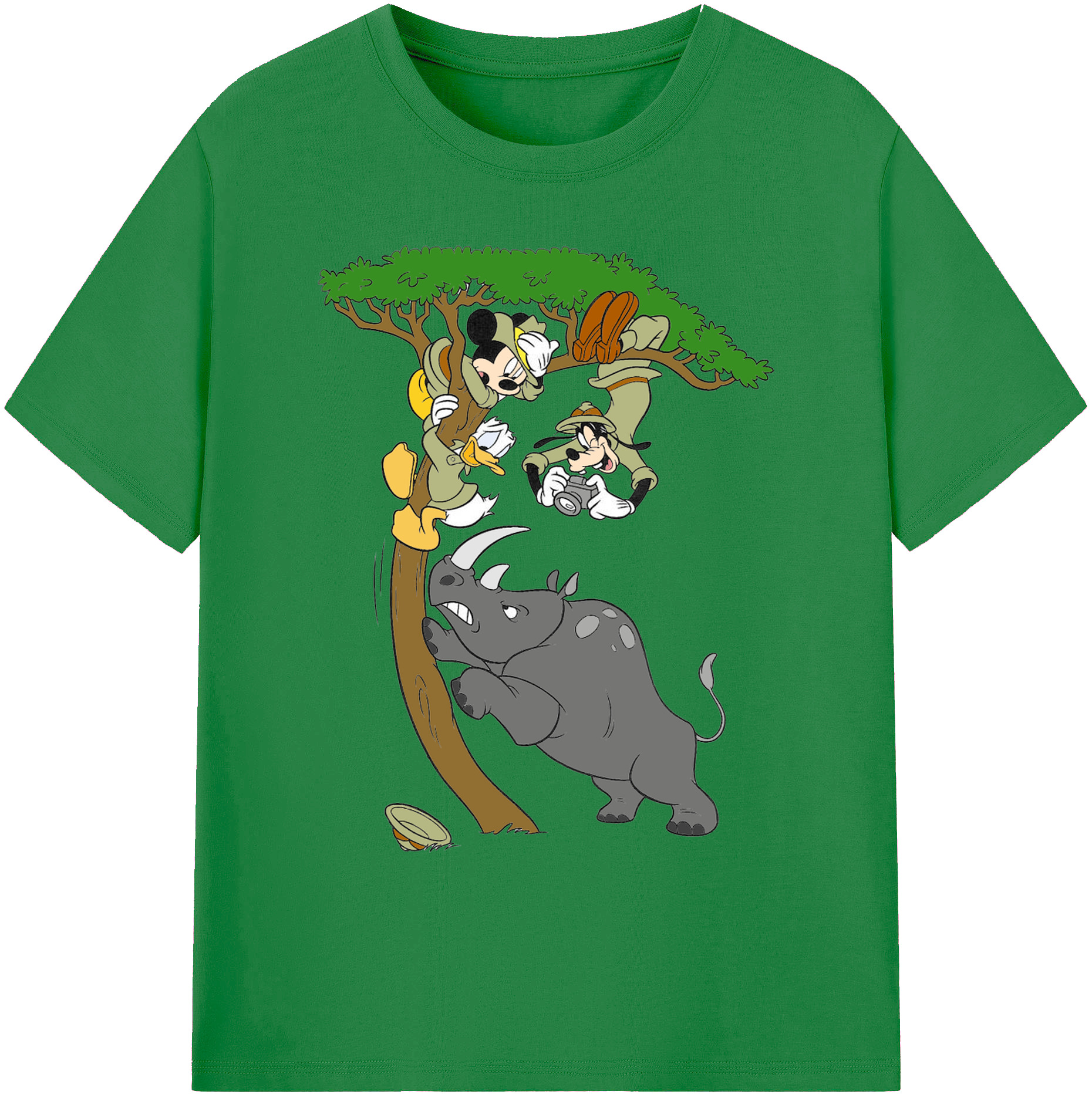 ミッキーマウス Mickey Mouse 綿100％ メンズ半袖Tシャツ｜肌触りやわらか＆通気性