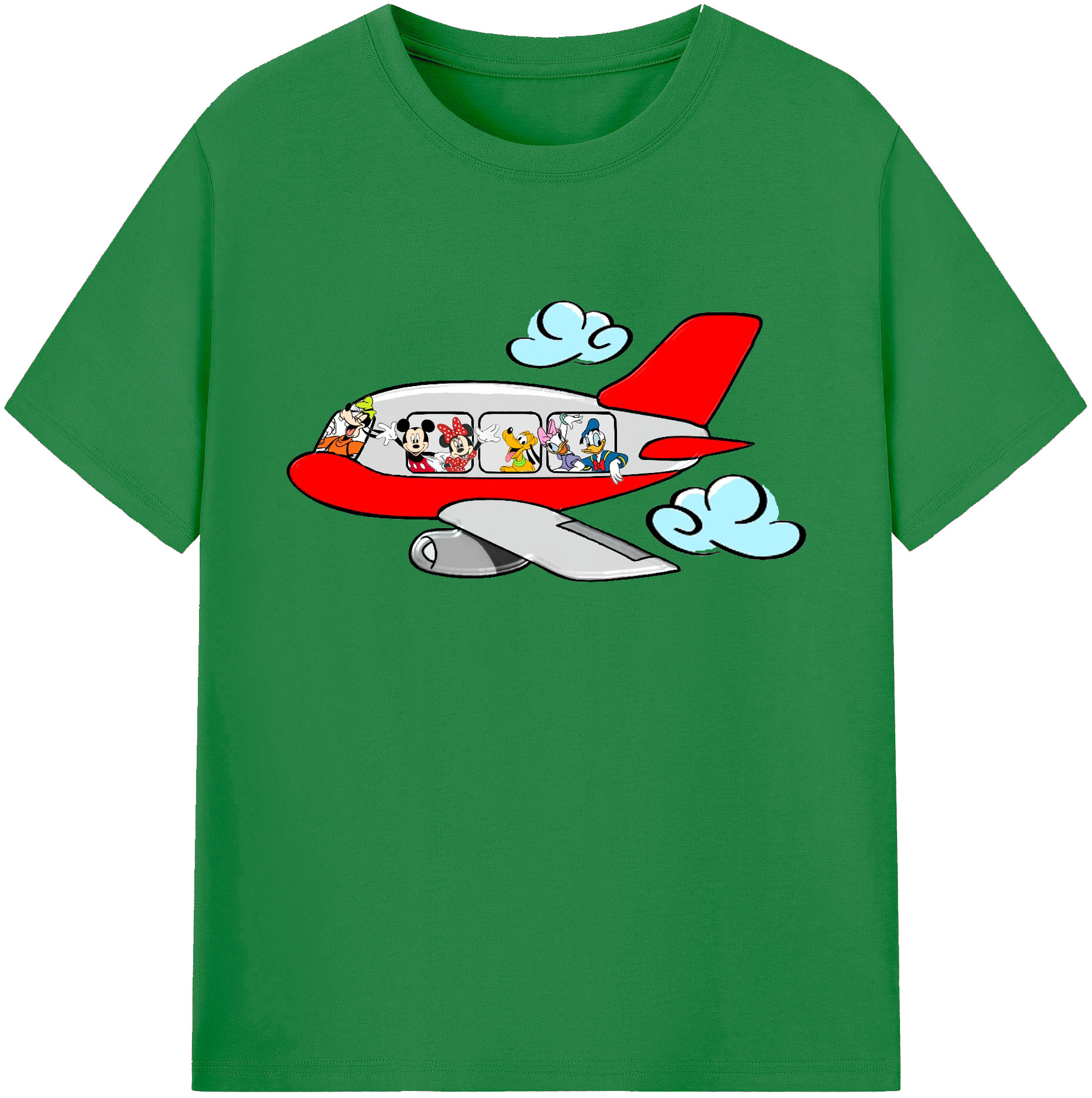 ミッキーマウス Mickey Mouse 綿100％ メンズ半袖Tシャツ｜肌触りやわらか＆通気性