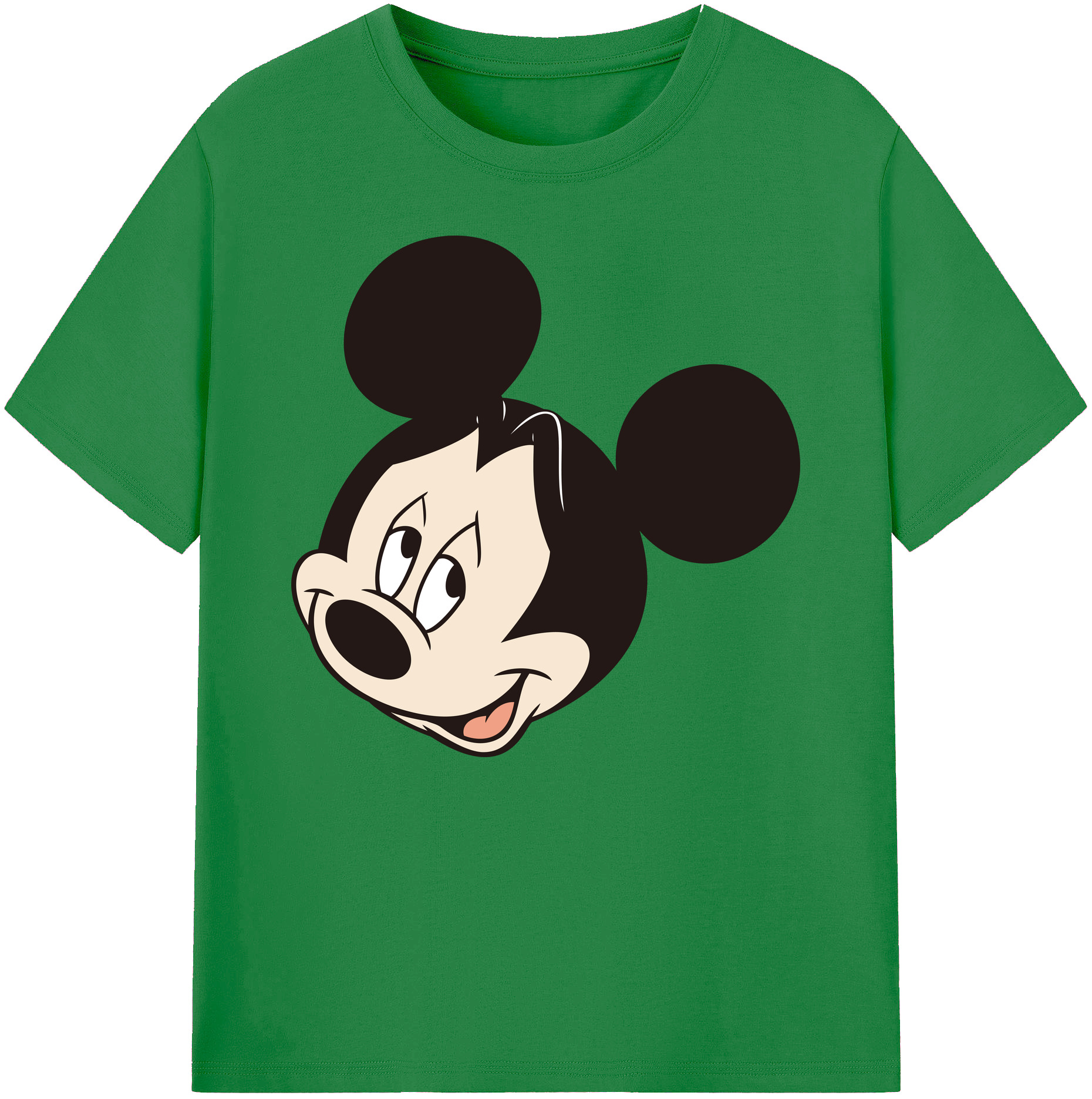 ミッキーマウス Mickey Mouse 綿100％ メンズ半袖Tシャツ｜肌触りやわらか＆通気性