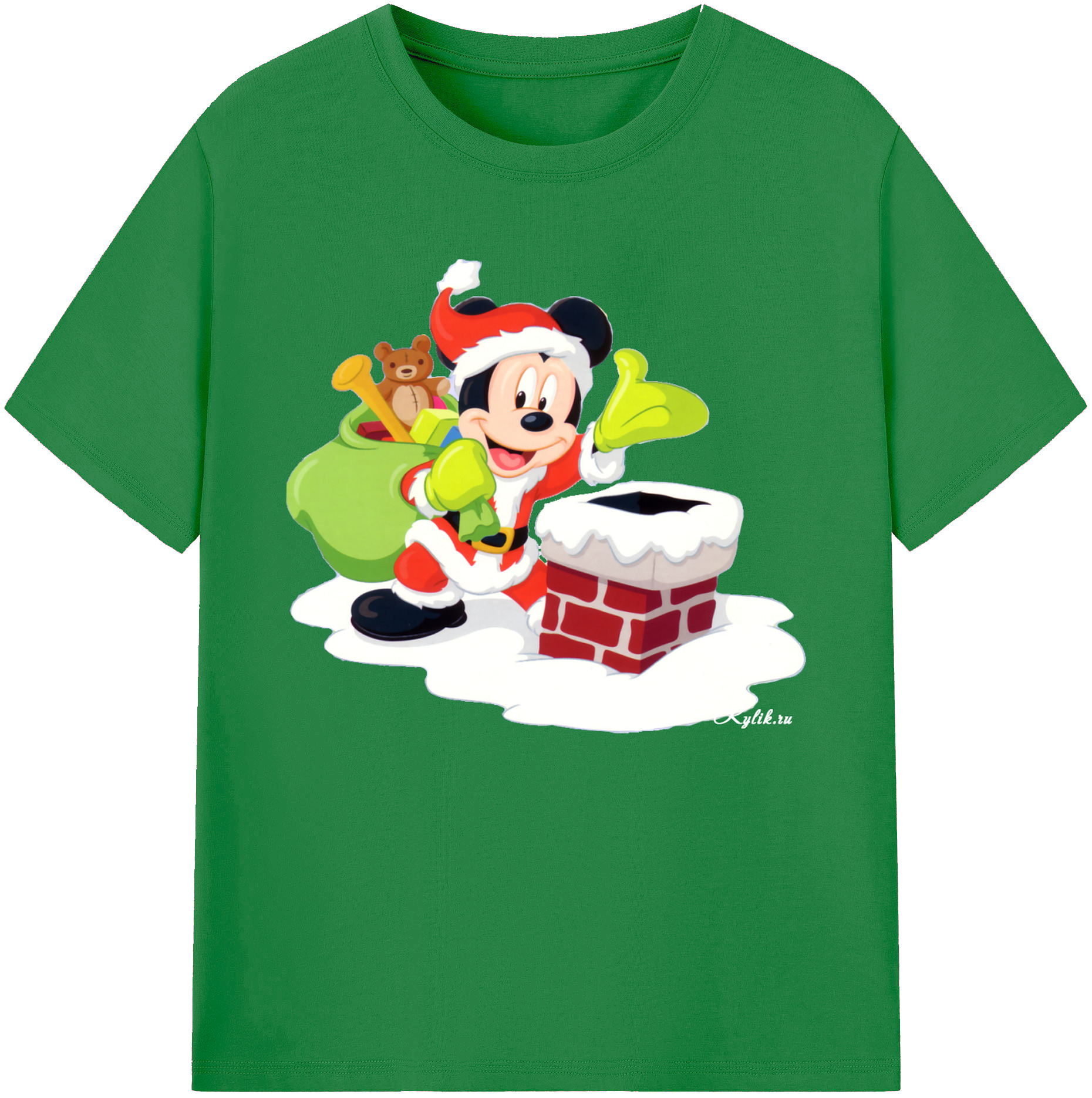 ミッキーマウス Mickey Mouse 綿100％ メンズ半袖Tシャツ｜肌触りやわらか＆通気性