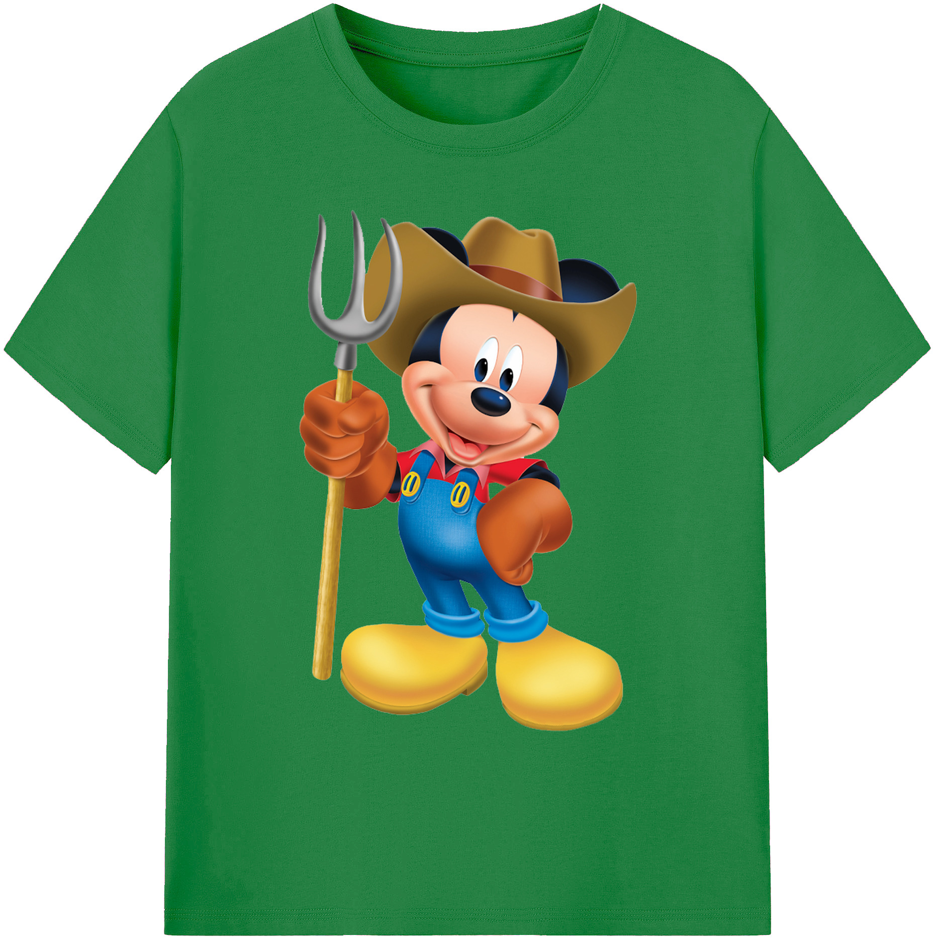 ミッキーマウス Mickey Mouse 綿100％ メンズ半袖Tシャツ｜肌触りやわらか＆通気性
