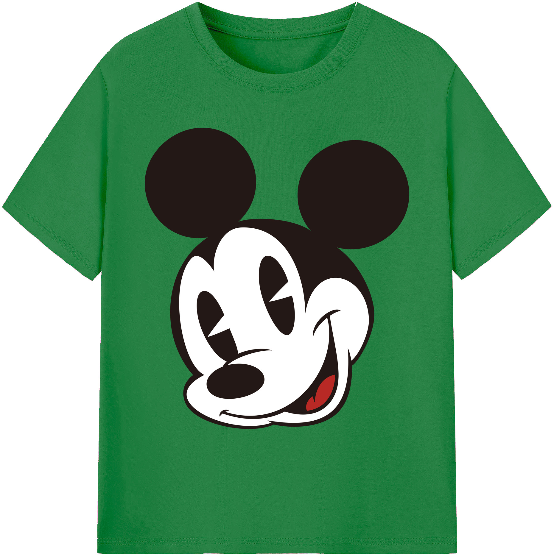 ミッキーマウス Mickey Mouse 綿100％ メンズ半袖Tシャツ｜肌触りやわらか＆通気性