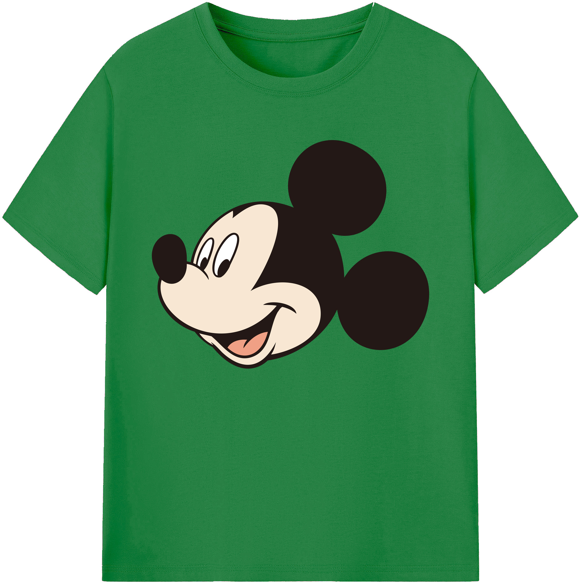 ミッキーマウス Mickey Mouse 綿100％ メンズ半袖Tシャツ｜肌触りやわらか＆通気性