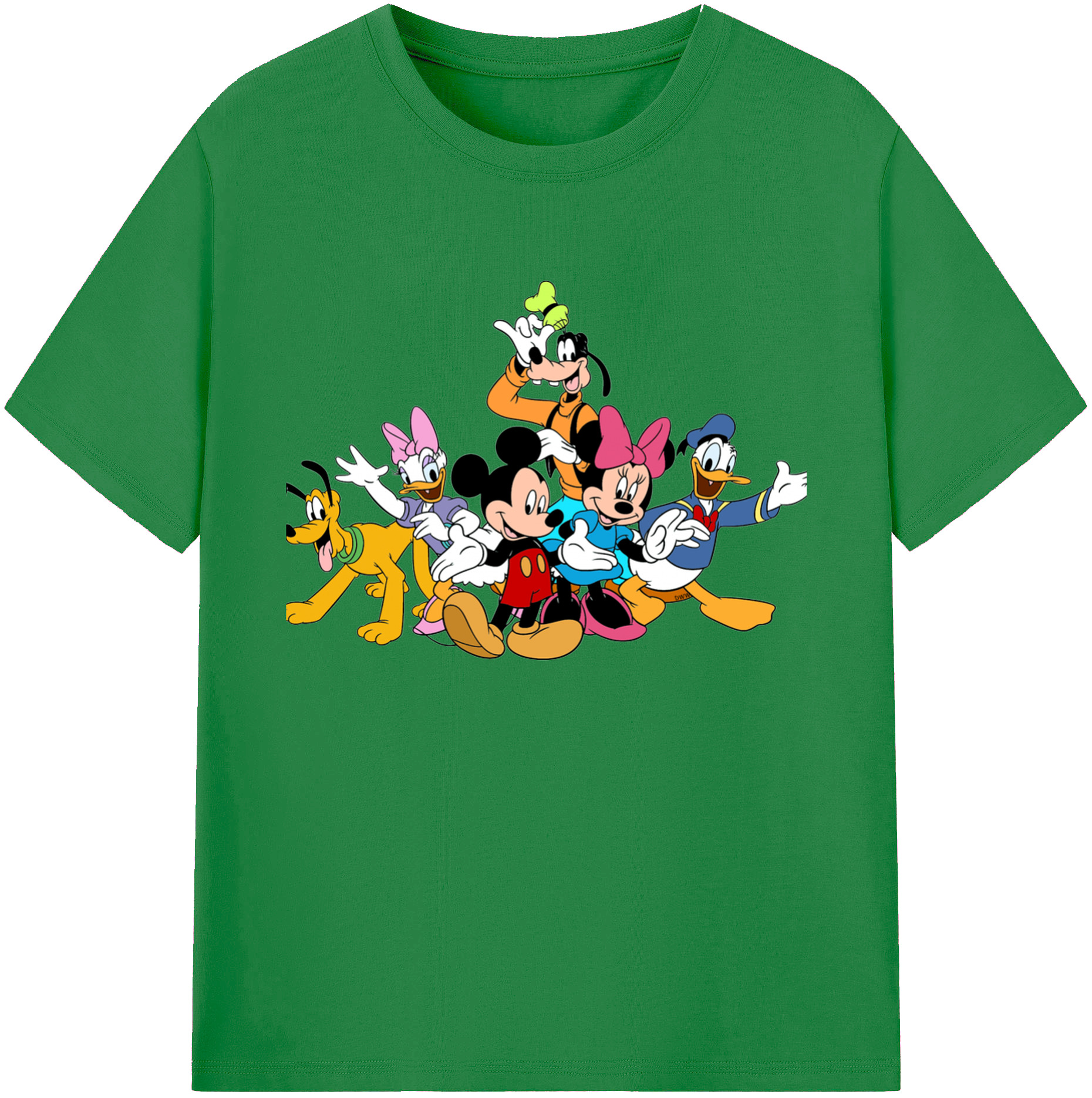 ミッキーマウス Mickey Mouse 綿100％ メンズ半袖Tシャツ｜肌触りやわらか＆通気性