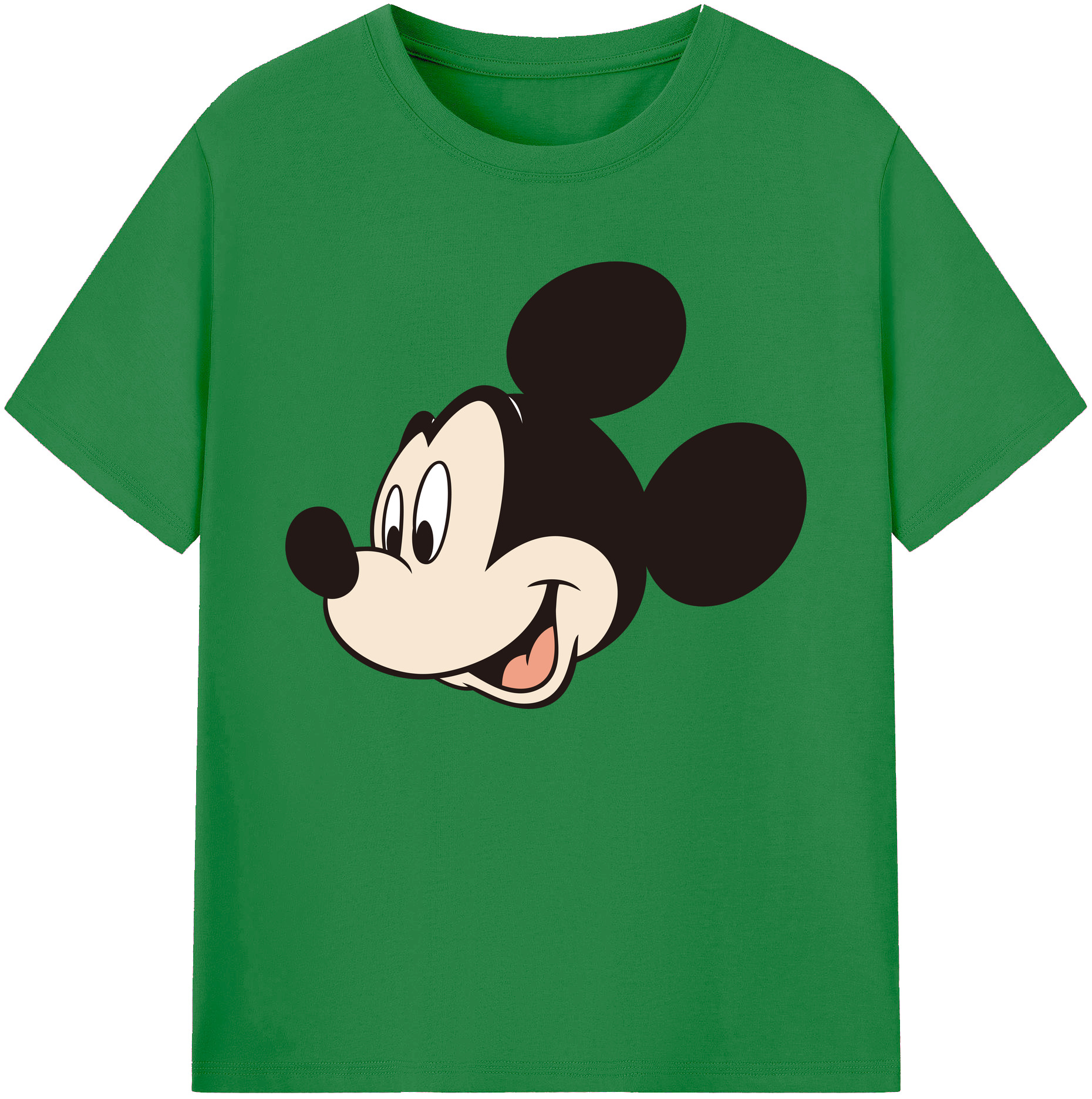 ミッキーマウス Mickey Mouse 綿100％ メンズ半袖Tシャツ｜肌触りやわらか＆通気性