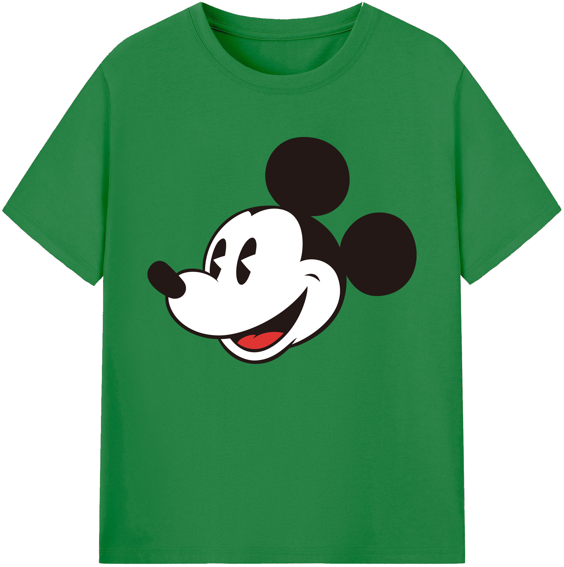 ミッキーマウス Mickey Mouse 綿100％ メンズ半袖Tシャツ｜肌触りやわらか＆通気性