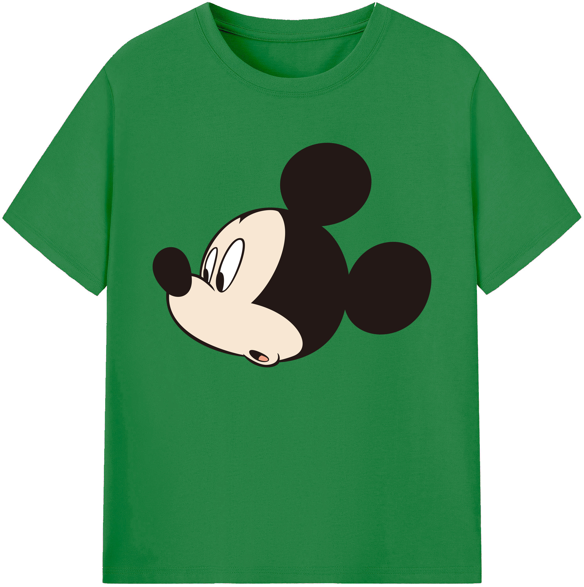 ミッキーマウス Mickey Mouse 綿100％ メンズ半袖Tシャツ｜肌触りやわらか＆通気性