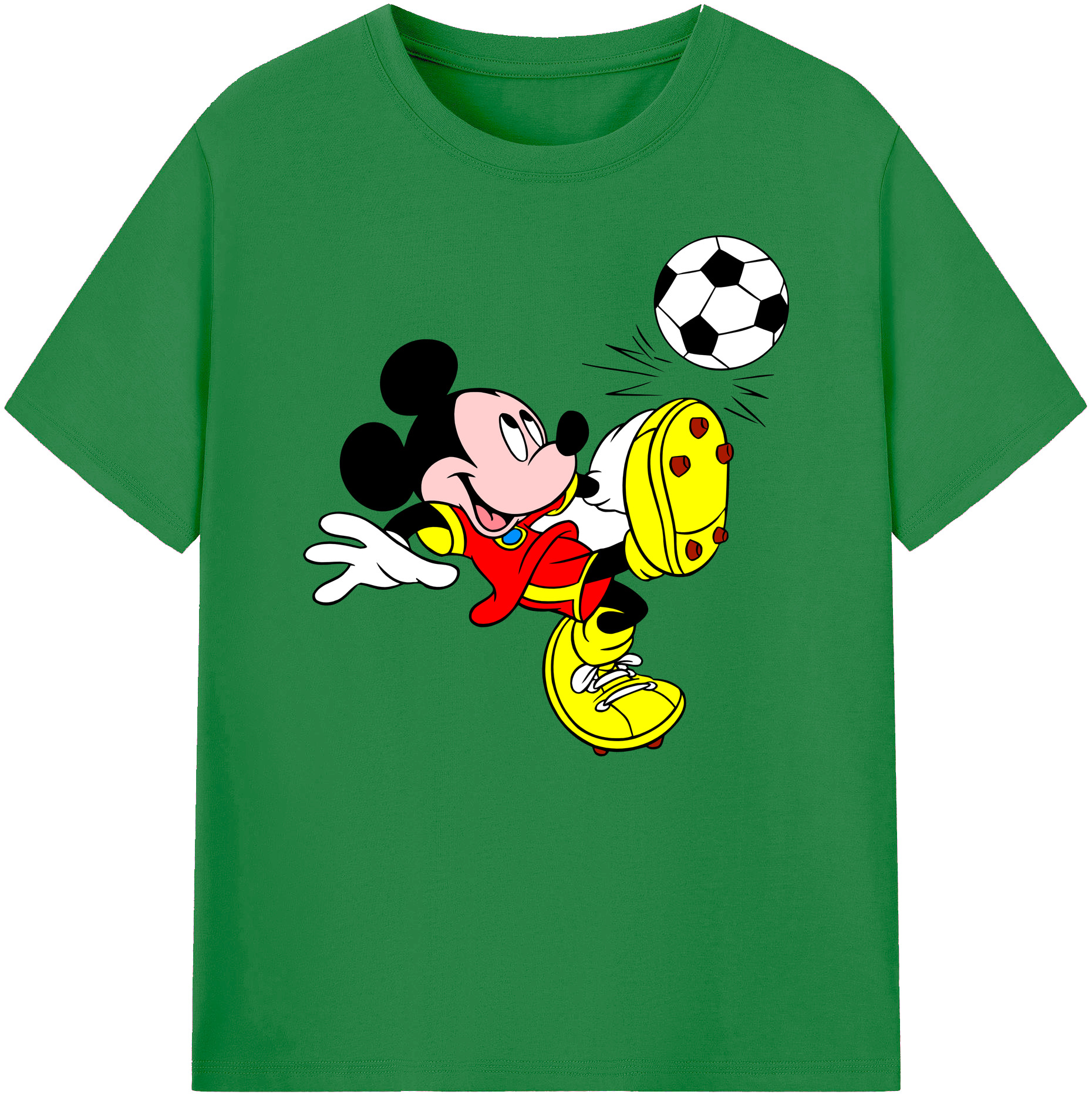 ミッキーマウス Mickey Mouse 綿100％ メンズ半袖Tシャツ｜肌触りやわらか＆通気性