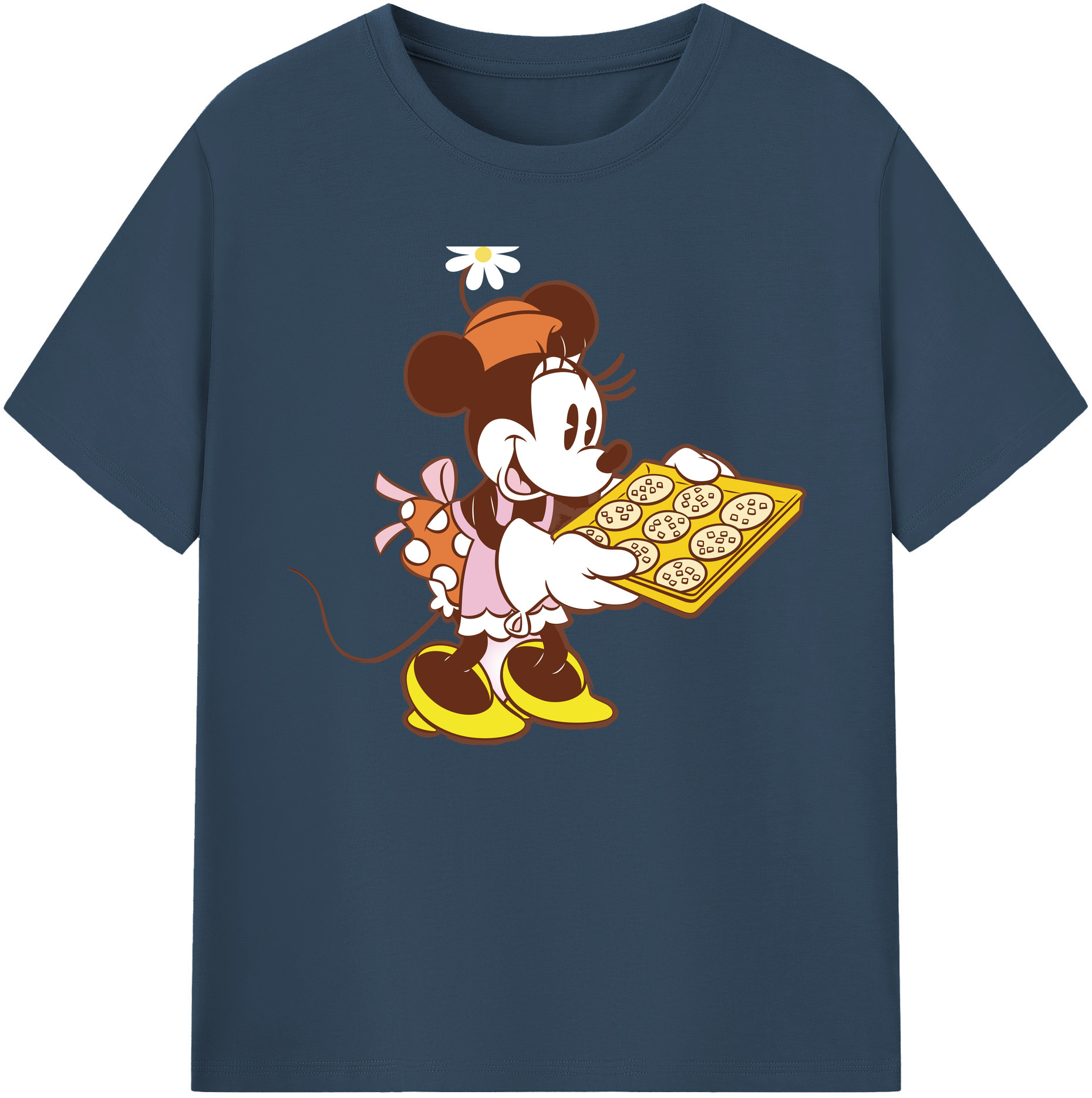 ミッキーマウス Mickey Mouse 綿100％ メンズ半袖Tシャツ｜肌触りやわらか＆通気性