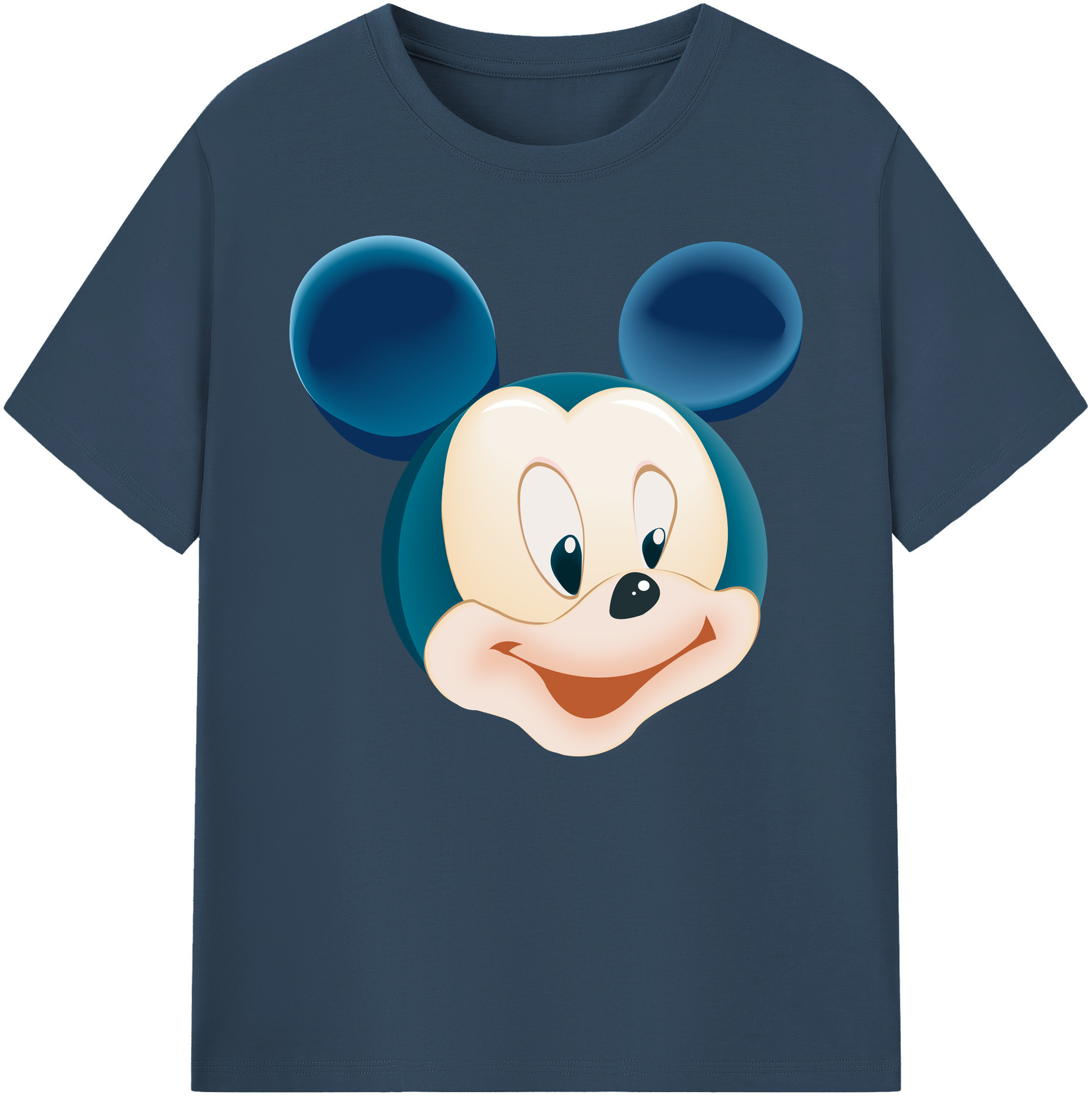 ミッキーマウス Mickey Mouse 綿100％ メンズ半袖Tシャツ｜肌触りやわらか＆通気性
