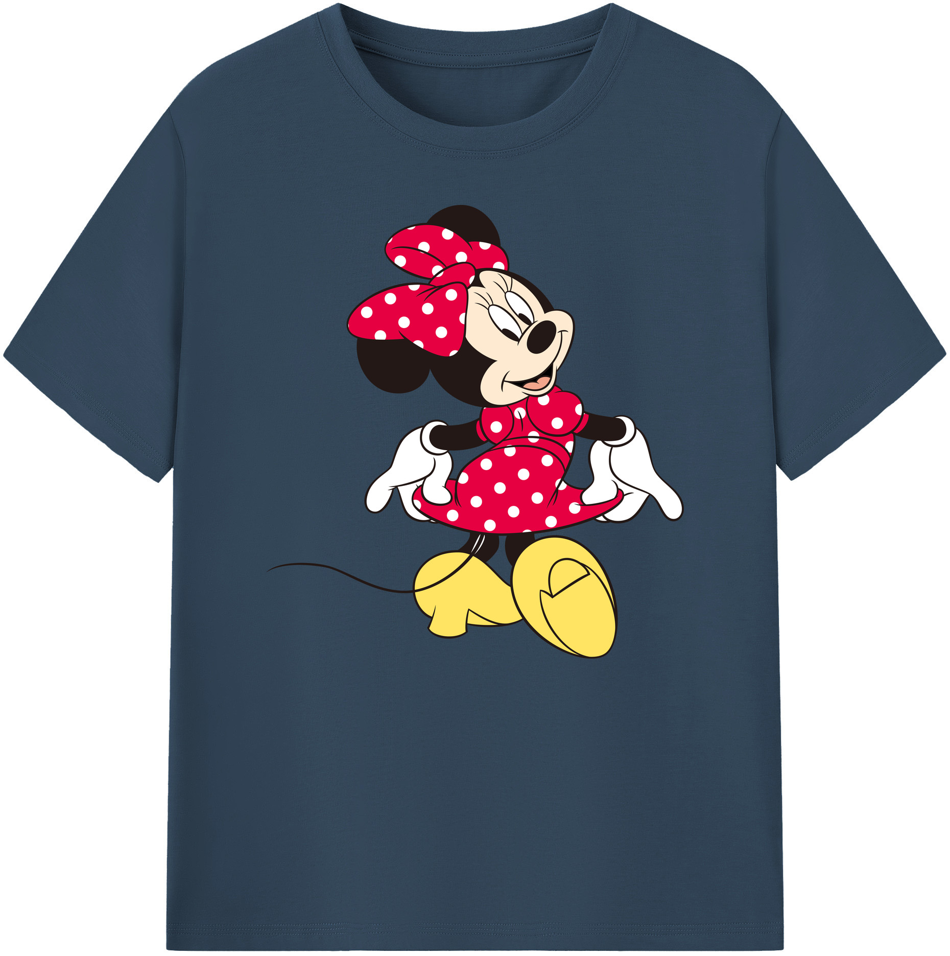 ミッキーマウス Mickey Mouse 綿100％ メンズ半袖Tシャツ｜肌触りやわらか＆通気性