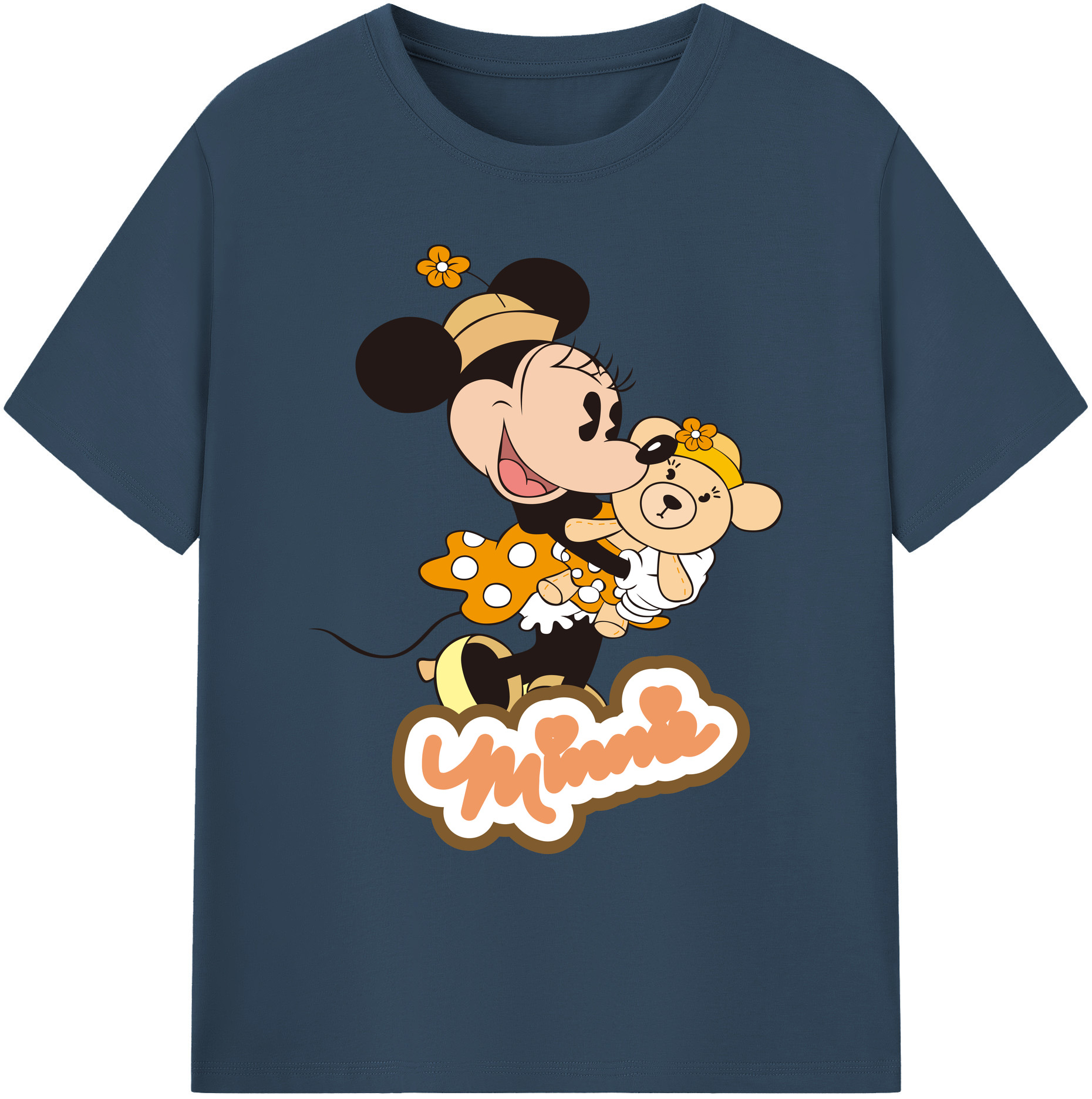ミッキーマウス Mickey Mouse 綿100％ メンズ半袖Tシャツ｜肌触りやわらか＆通気性
