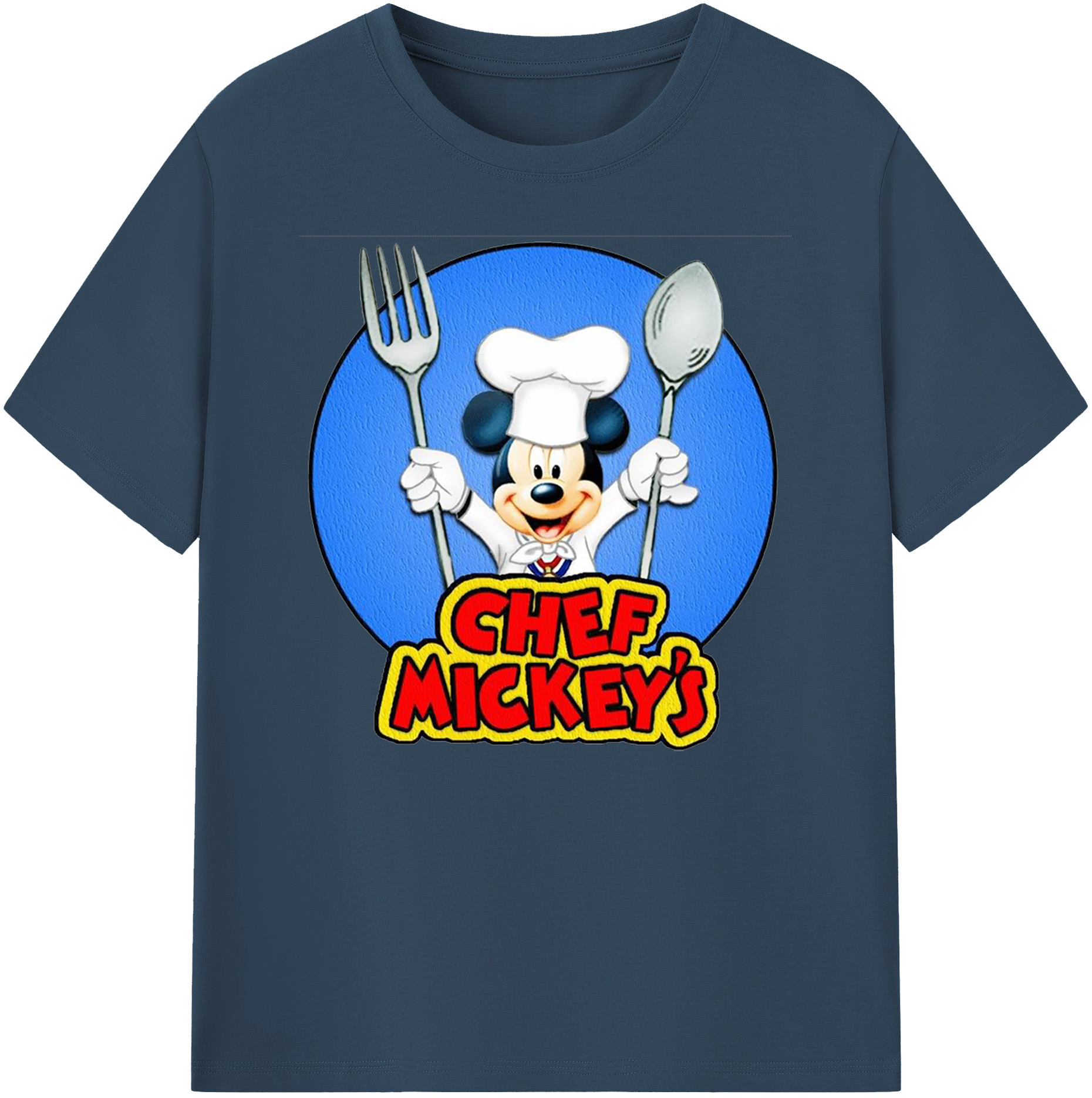 ミッキーマウス Mickey Mouse 綿100％ メンズ半袖Tシャツ｜肌触りやわらか＆通気性