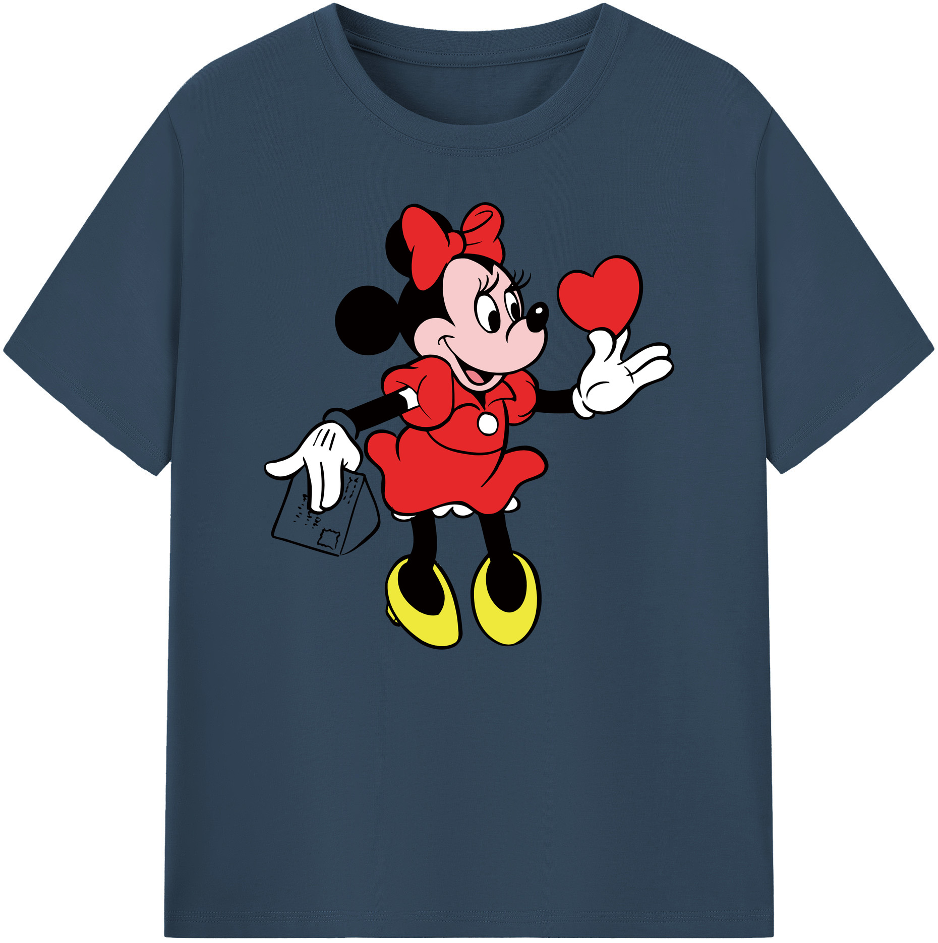 ミッキーマウス Mickey Mouse 綿100％ メンズ半袖Tシャツ｜肌触りやわらか＆通気性