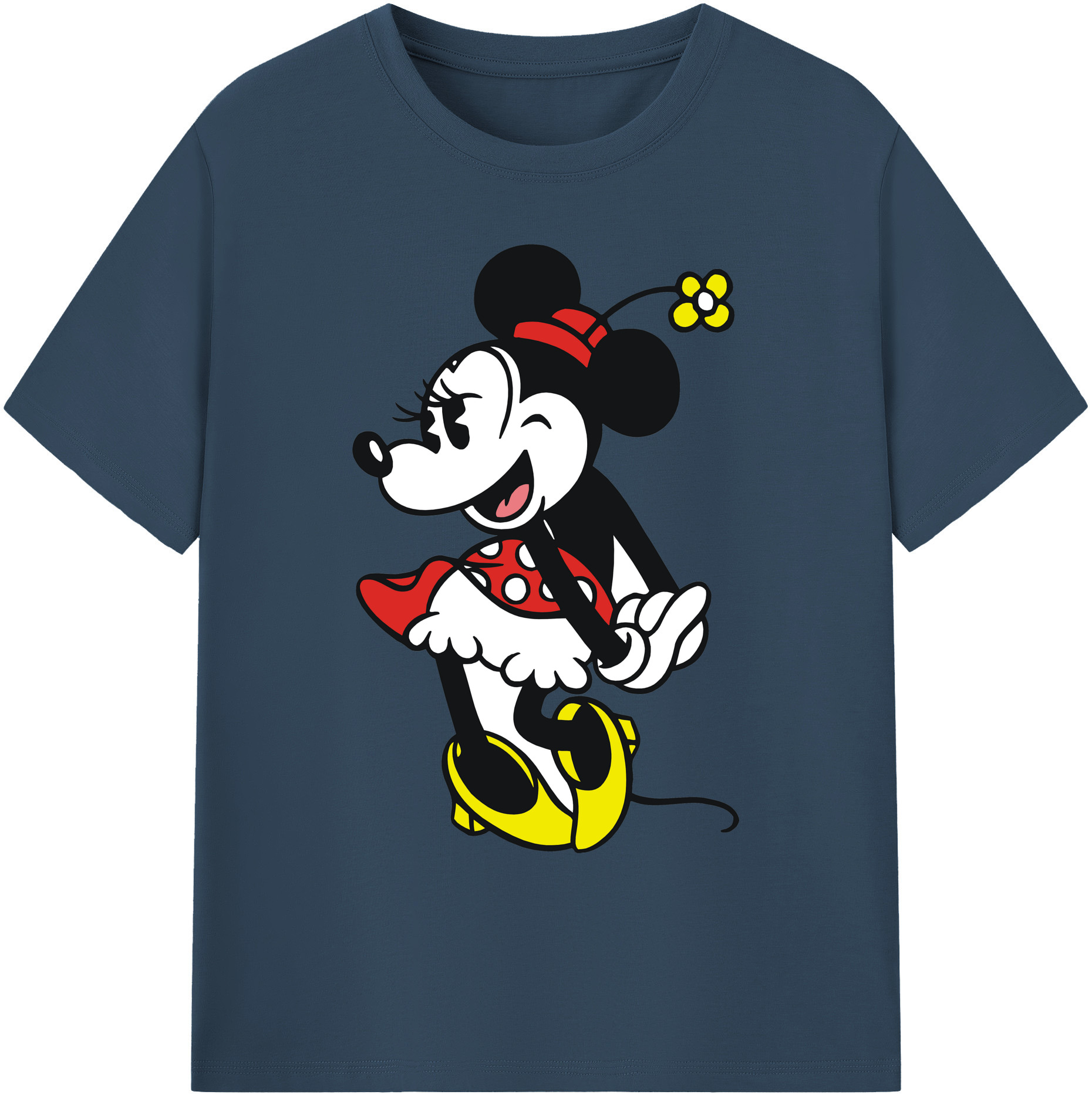 ミッキーマウス Mickey Mouse 綿100％ メンズ半袖Tシャツ｜肌触りやわらか＆通気性