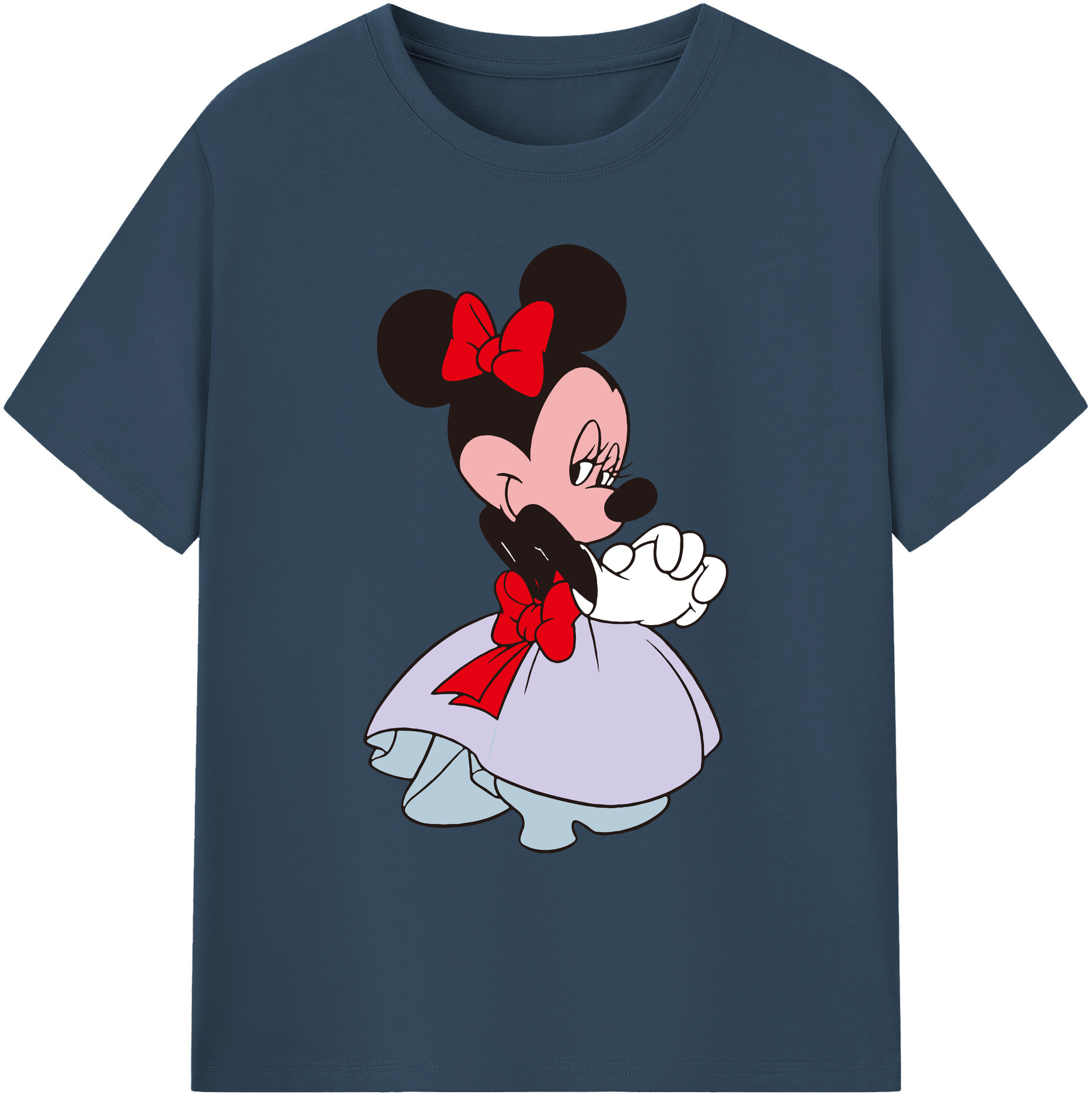 ミッキーマウス Mickey Mouse 綿100％ メンズ半袖Tシャツ｜肌触りやわらか＆通気性