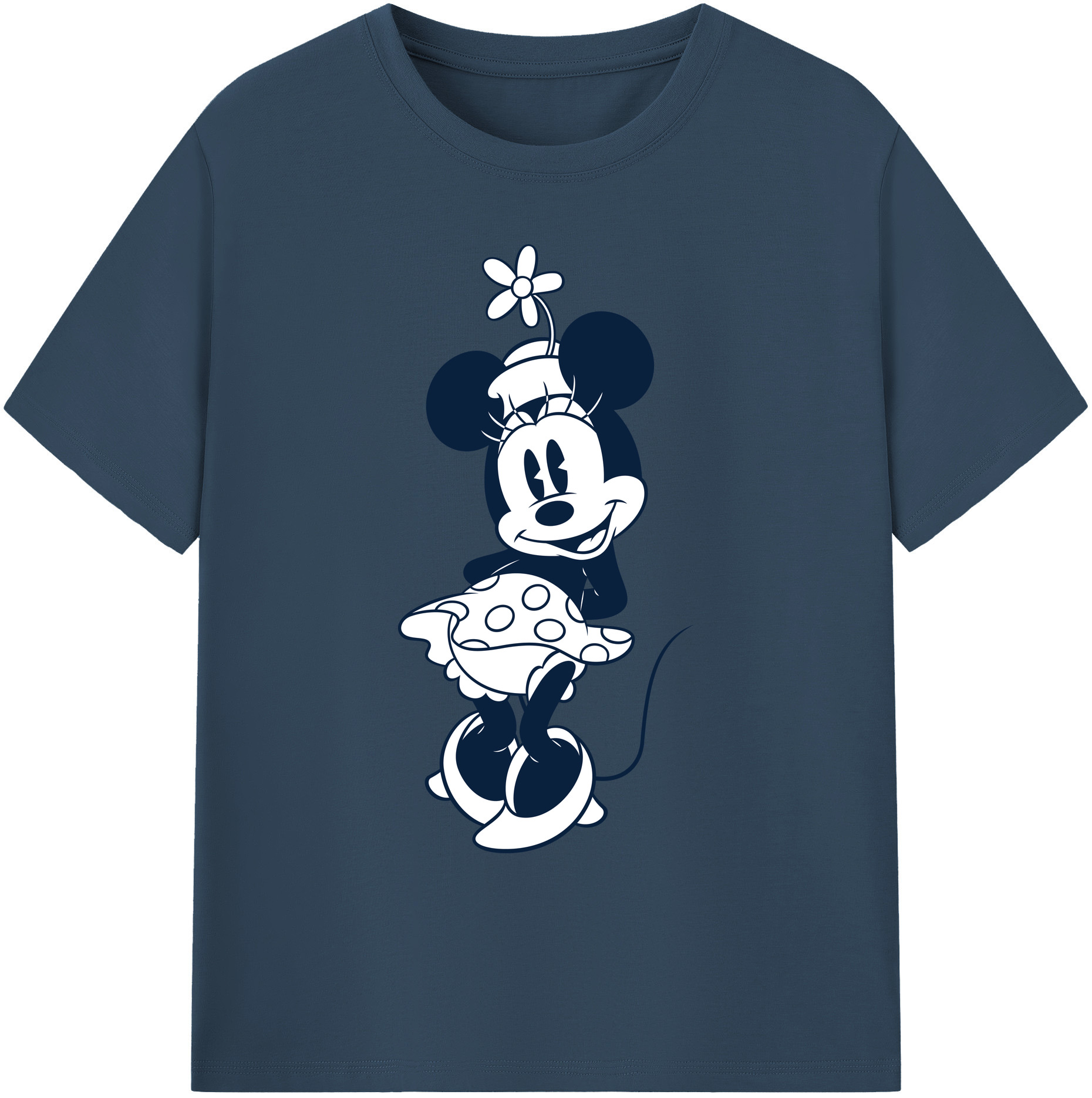 ミッキーマウス Mickey Mouse 綿100％ メンズ半袖Tシャツ｜肌触りやわらか＆通気性