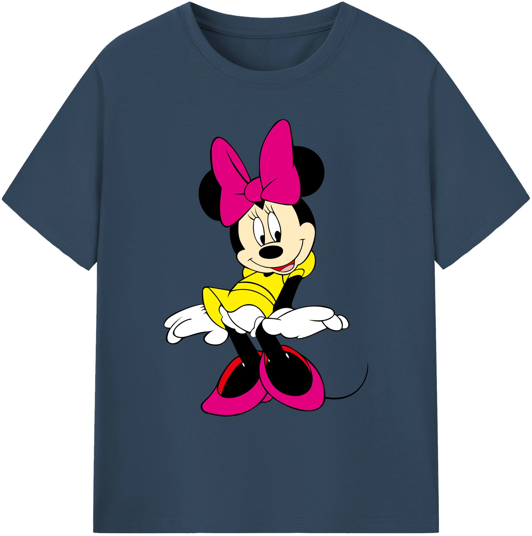 ミッキーマウス Mickey Mouse 綿100％ メンズ半袖Tシャツ｜肌触りやわらか＆通気性