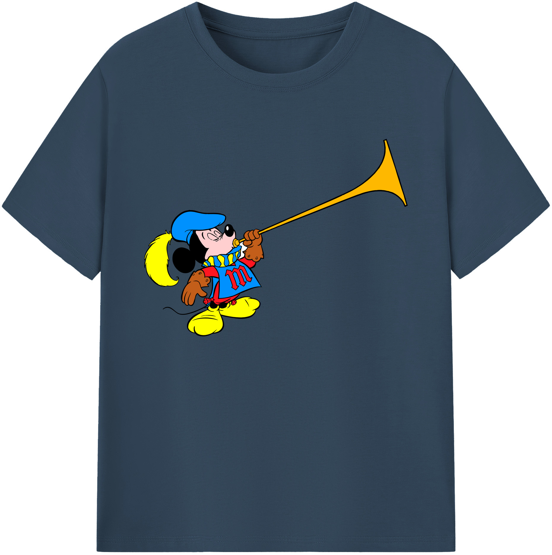 ミッキーマウス Mickey Mouse 綿100％ メンズ半袖Tシャツ｜肌触りやわらか＆通気性