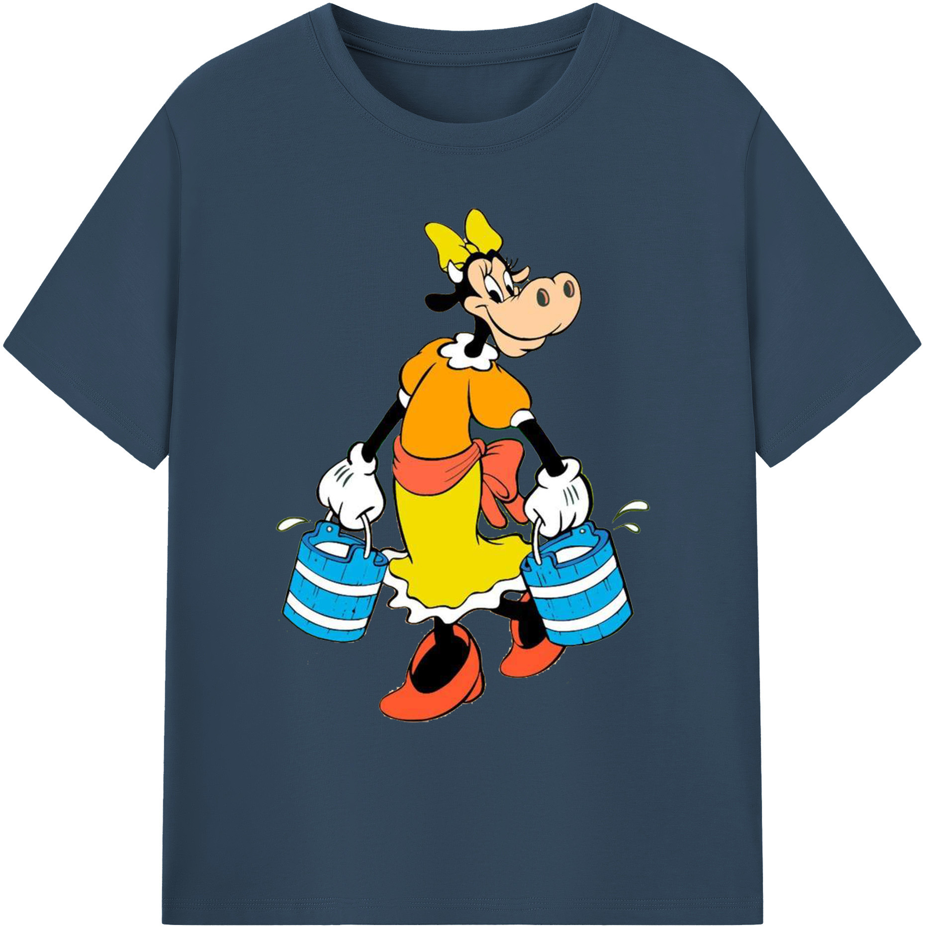 ミッキーマウス Mickey Mouse 綿100％ メンズ半袖Tシャツ｜肌触りやわらか＆通気性