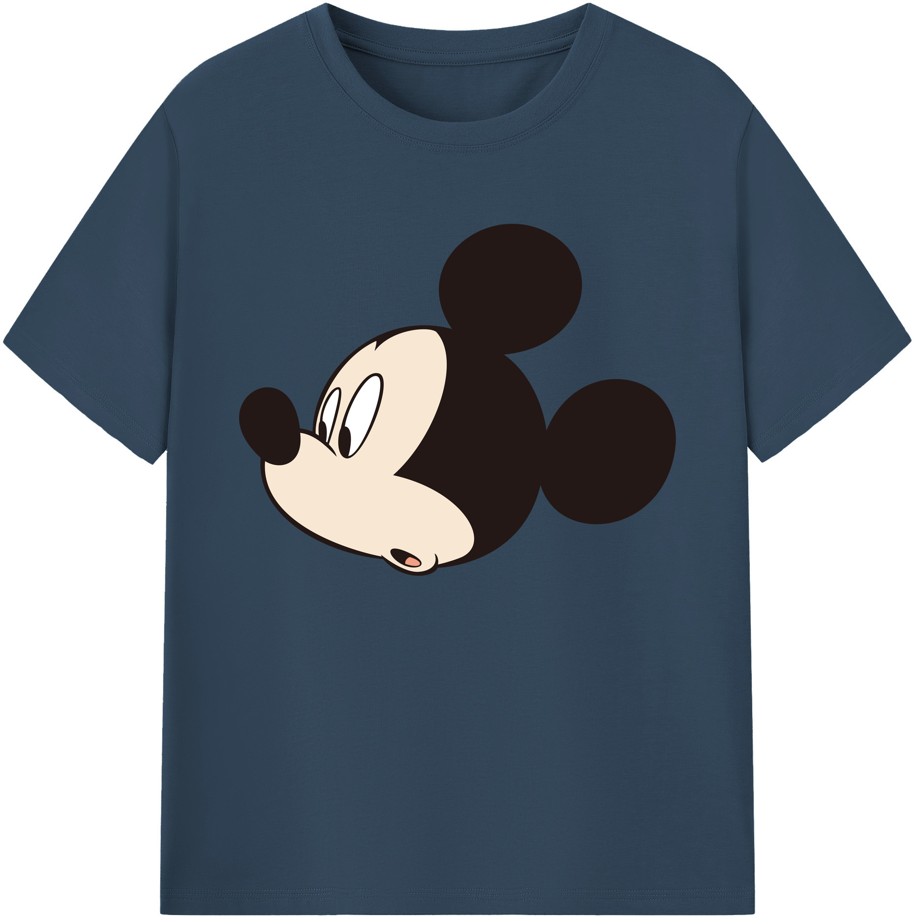 ミッキーマウス Mickey Mouse 綿100％ メンズ半袖Tシャツ｜肌触りやわらか＆通気性