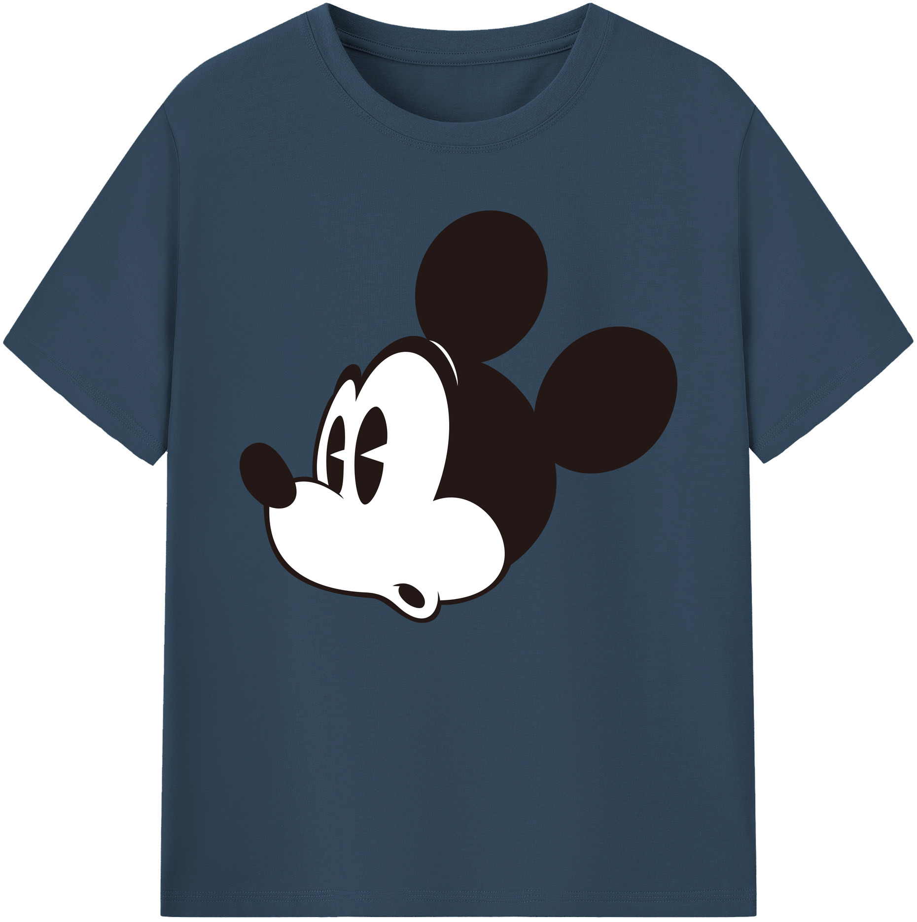 ミッキーマウス Mickey Mouse 綿100％ メンズ半袖Tシャツ｜肌触りやわらか＆通気性