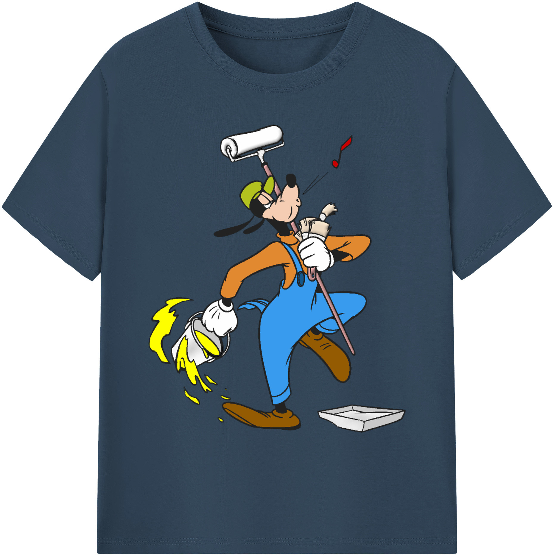 ミッキーマウス Mickey Mouse 綿100％ メンズ半袖Tシャツ｜肌触りやわらか＆通気性
