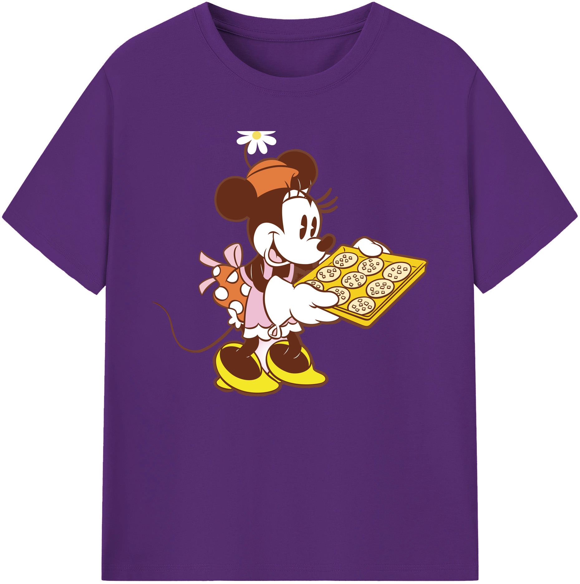 ミッキーマウス Mickey Mouse 綿100％ メンズ半袖Tシャツ｜肌触りやわらか＆通気性