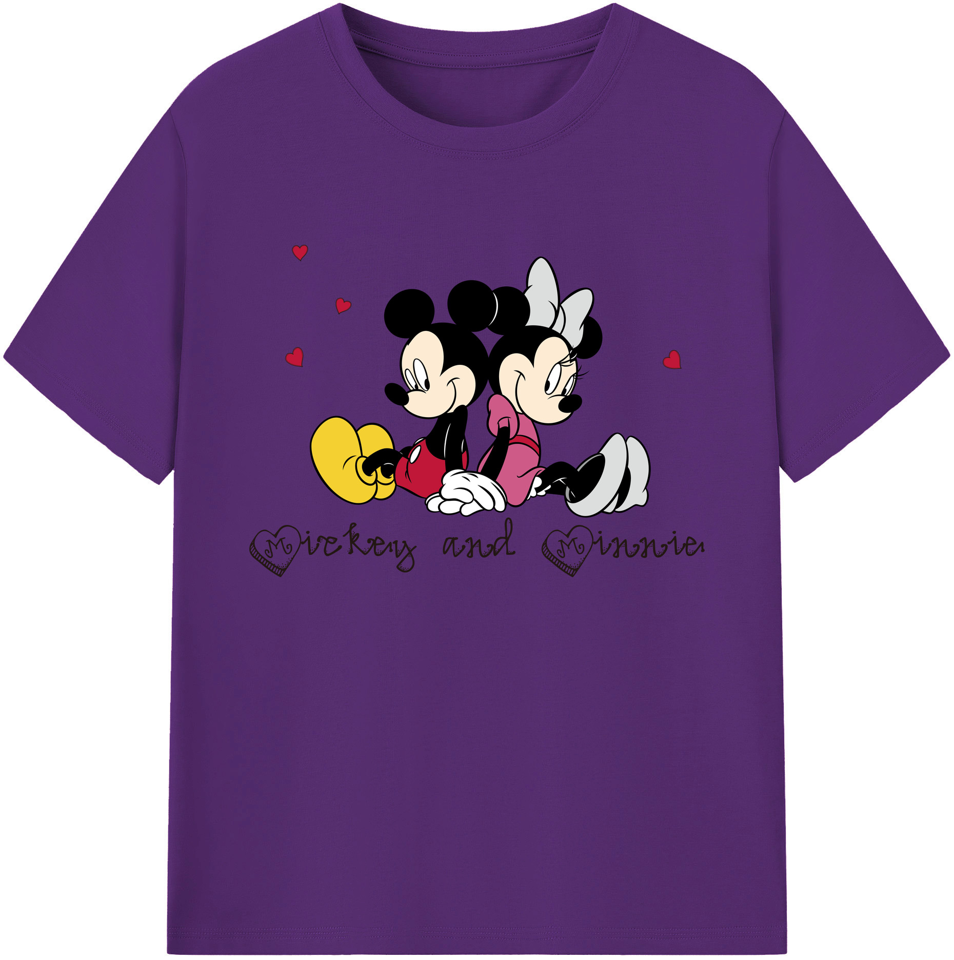 ミッキーマウス Mickey Mouse 綿100％ メンズ半袖Tシャツ｜肌触りやわらか＆通気性