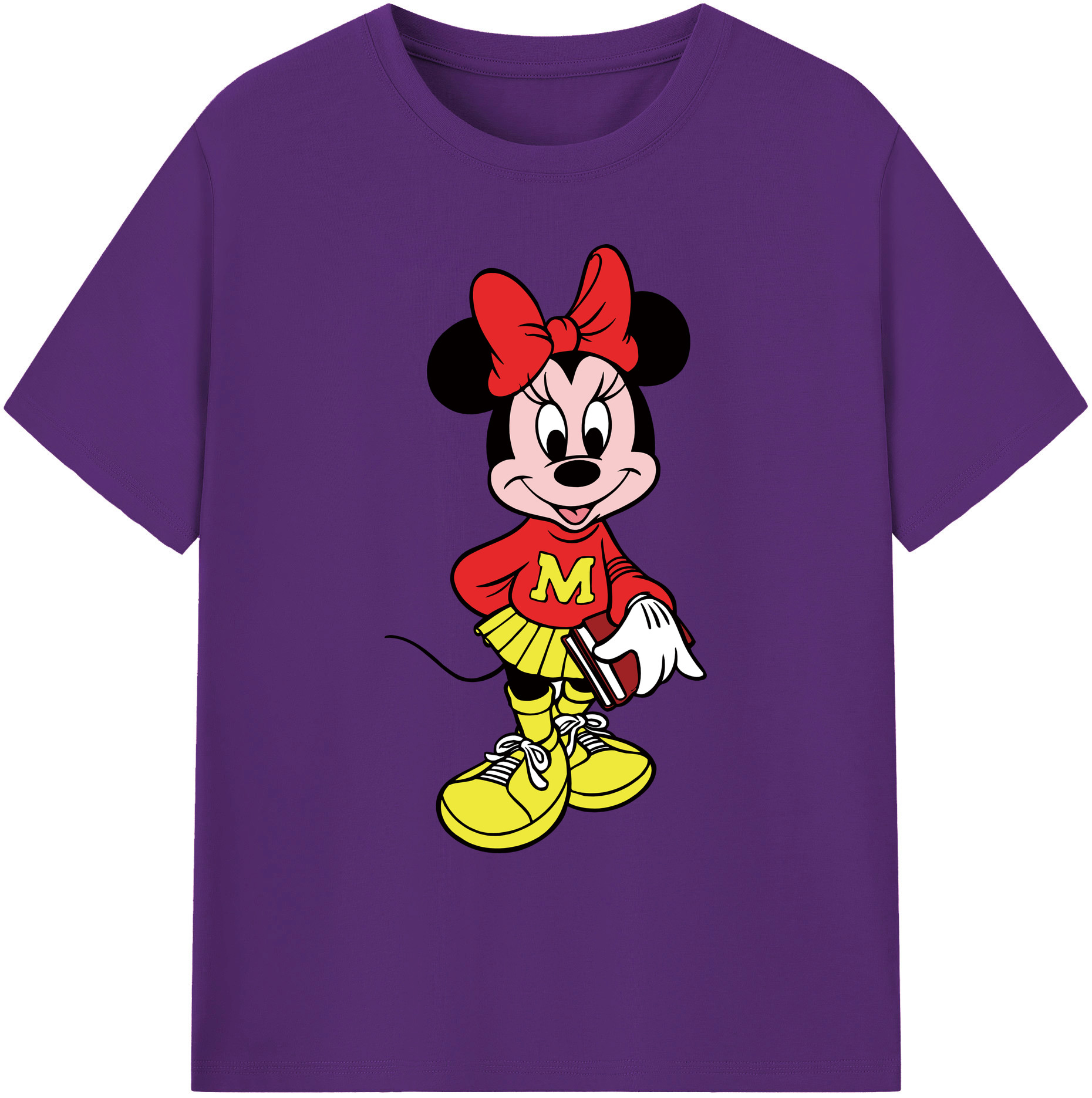 ミッキーマウス Mickey Mouse 綿100％ メンズ半袖Tシャツ｜肌触りやわらか＆通気性