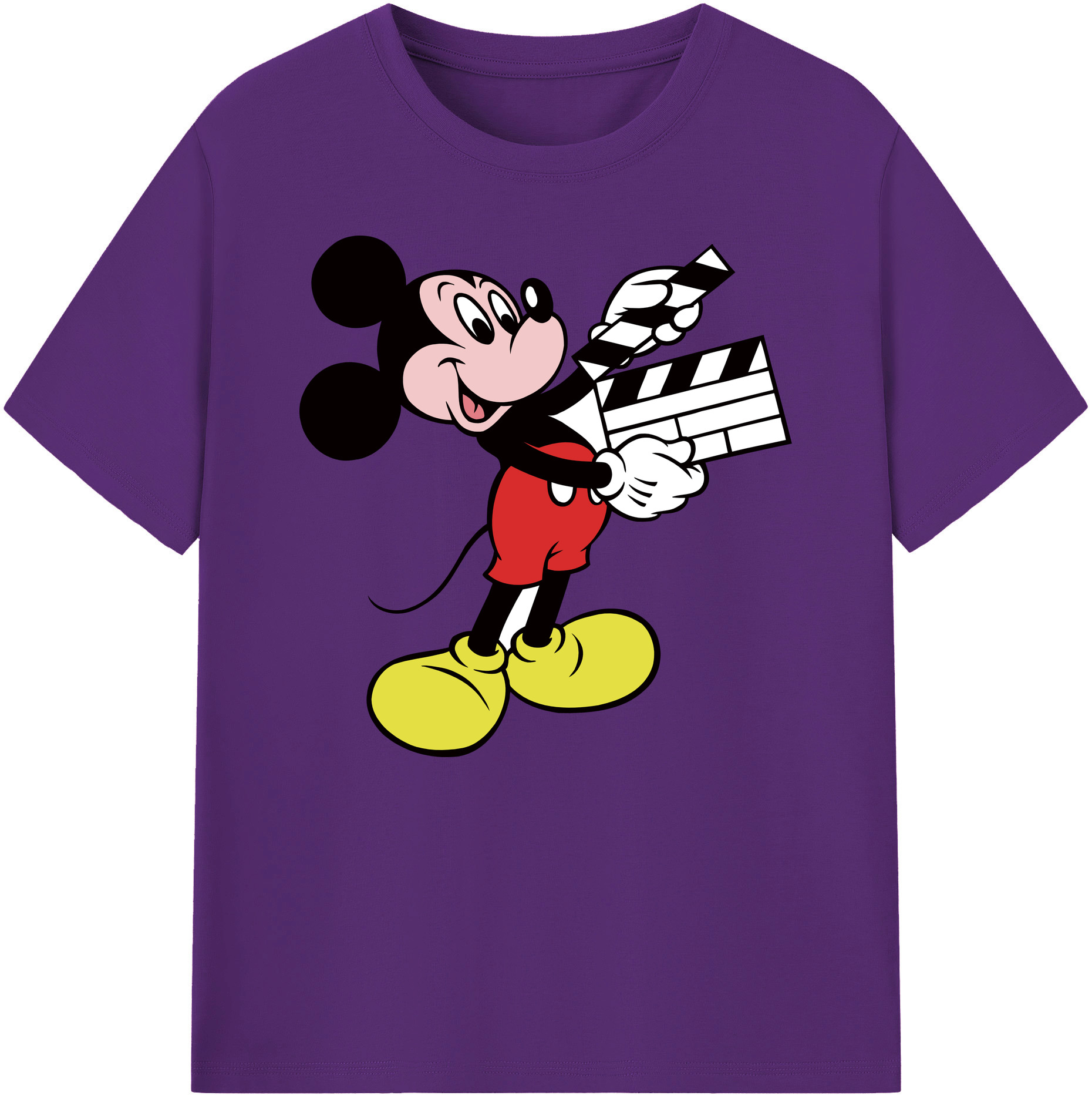 ミッキーマウス Mickey Mouse 綿100％ メンズ半袖Tシャツ｜肌触りやわらか＆通気性